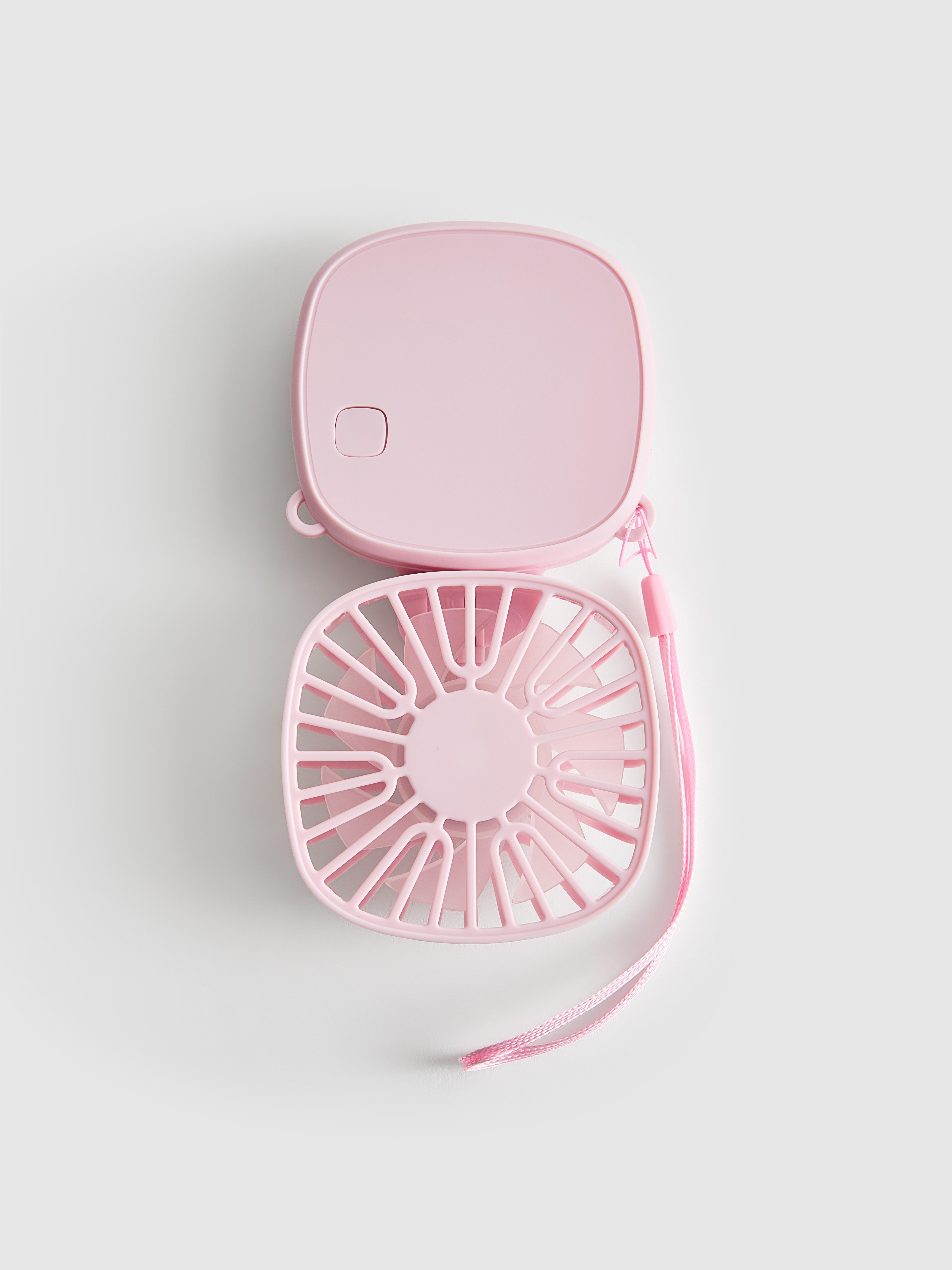 Light Pink Mini Travel Fan
