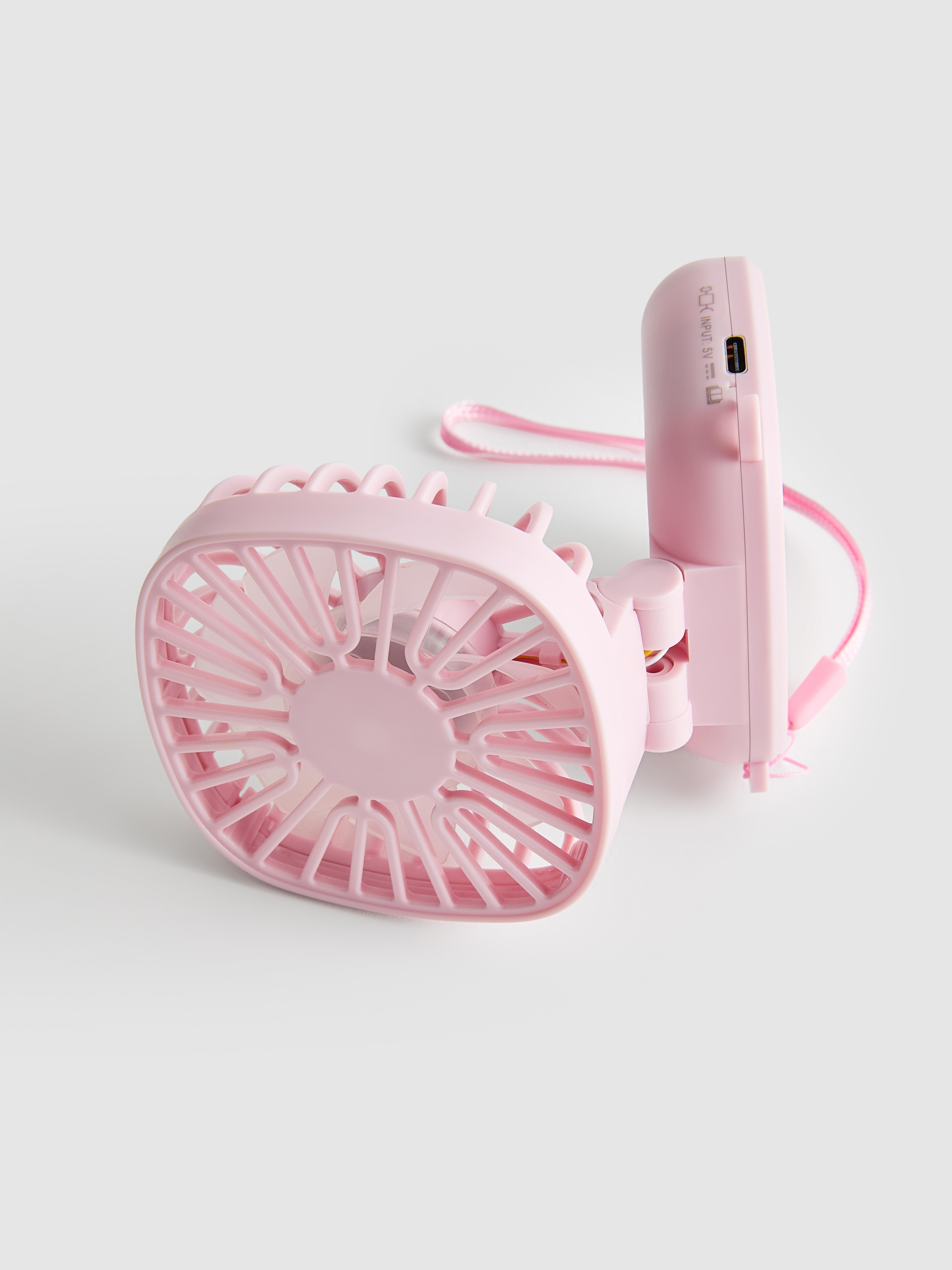 Light Pink Mini Travel Fan