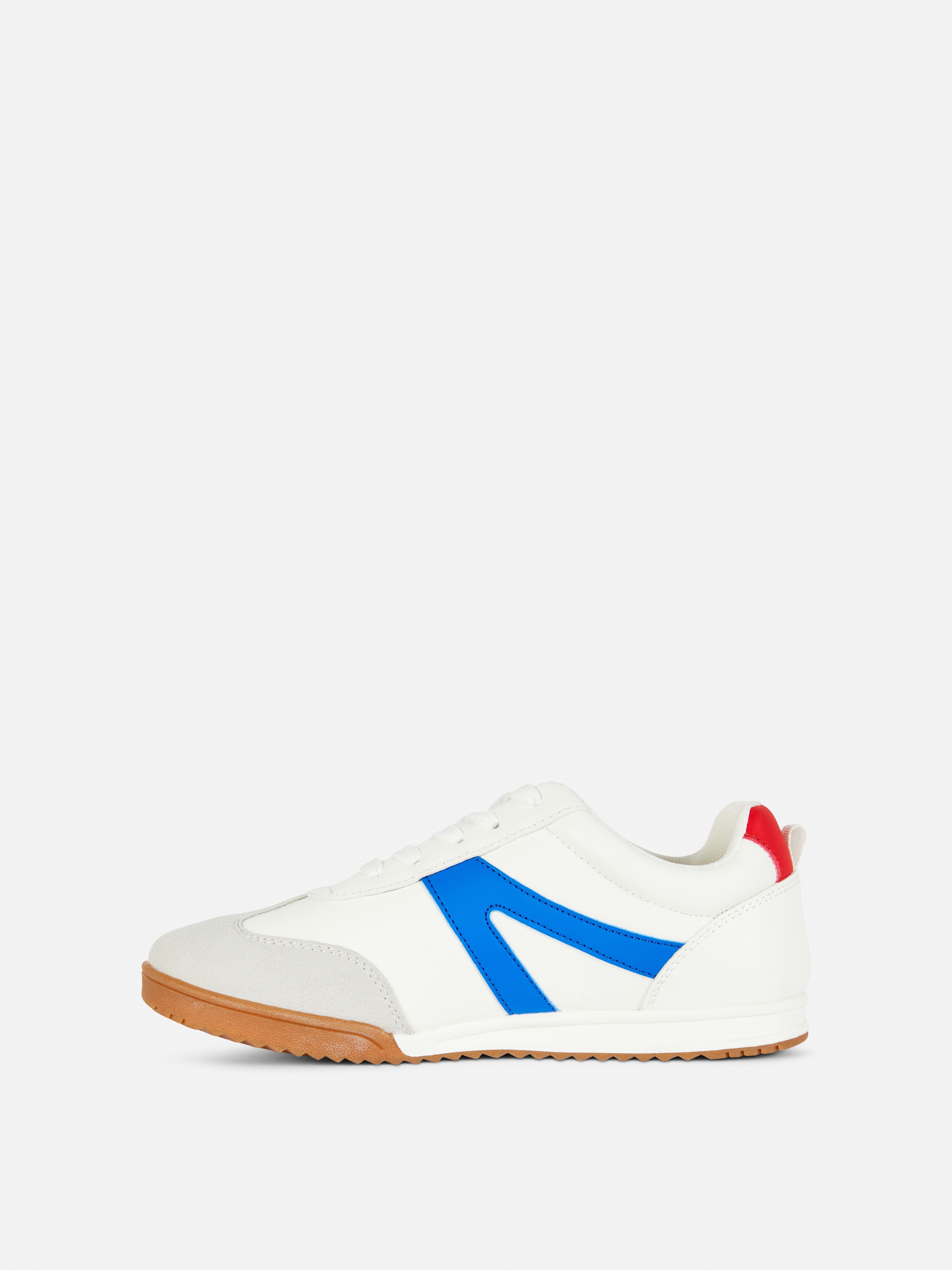 Low-Top-Sneaker in Blockfarben