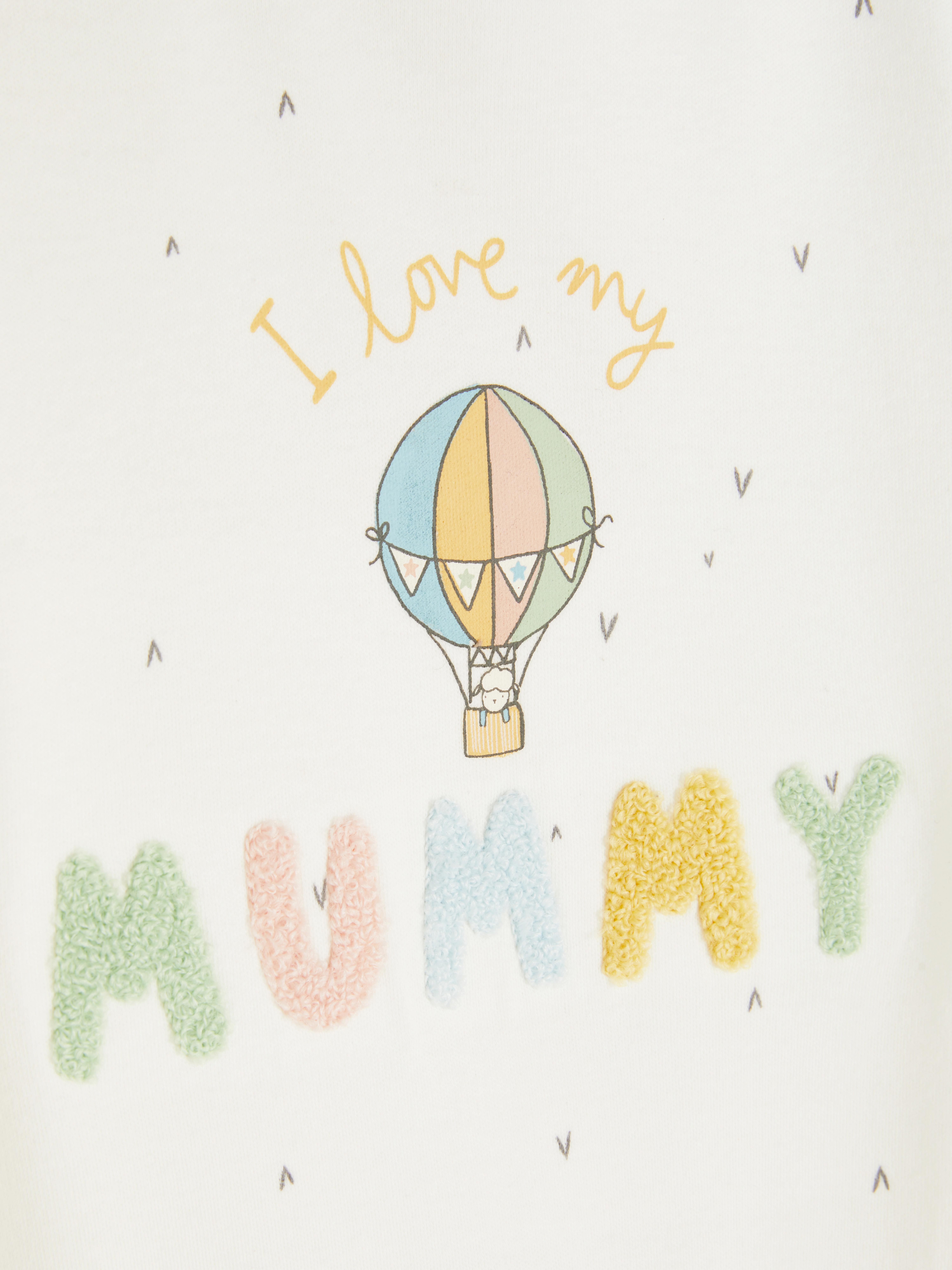 I Love My Mummy Sleepsuit