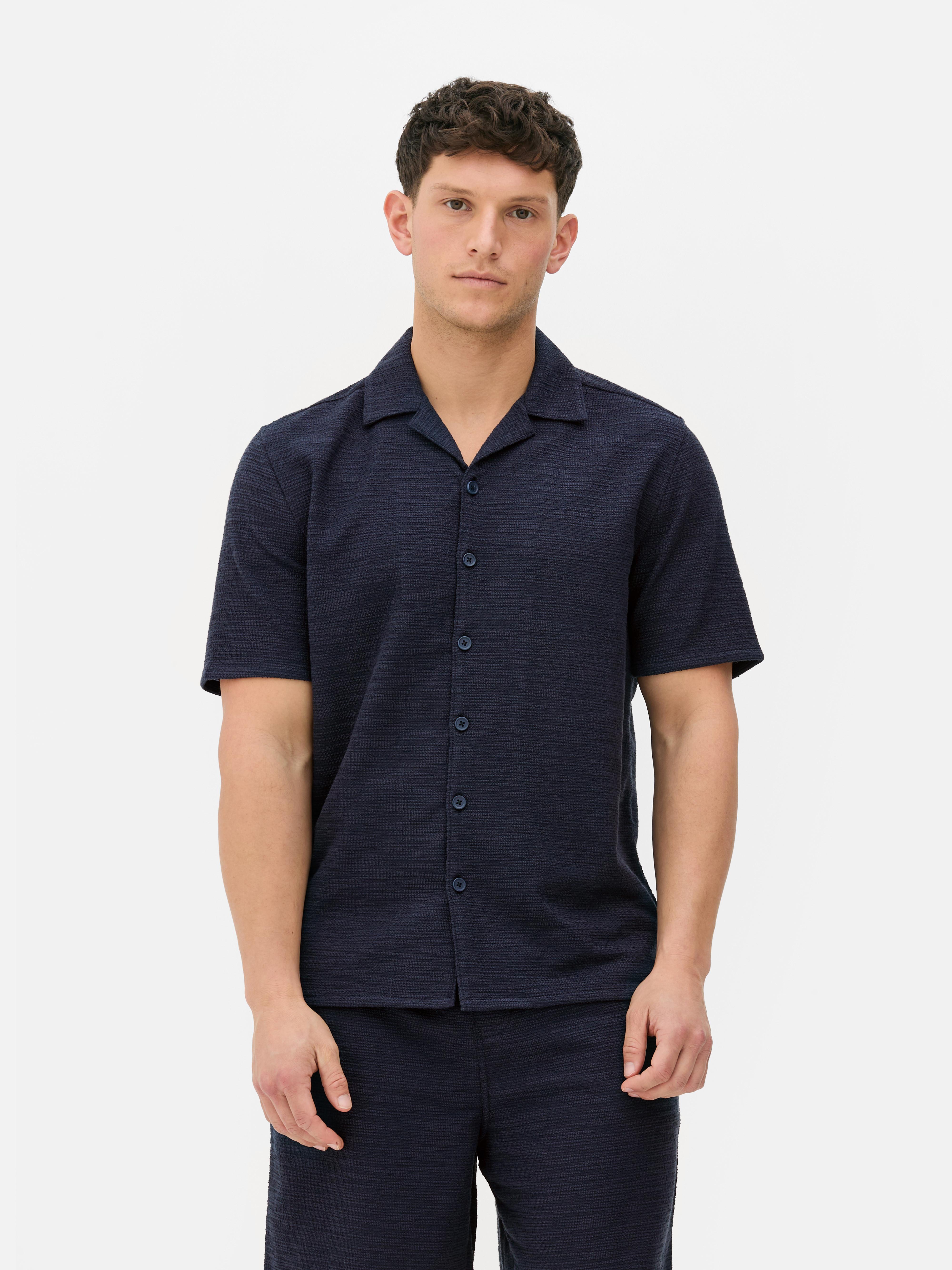 Jersey Button-Up Shirt