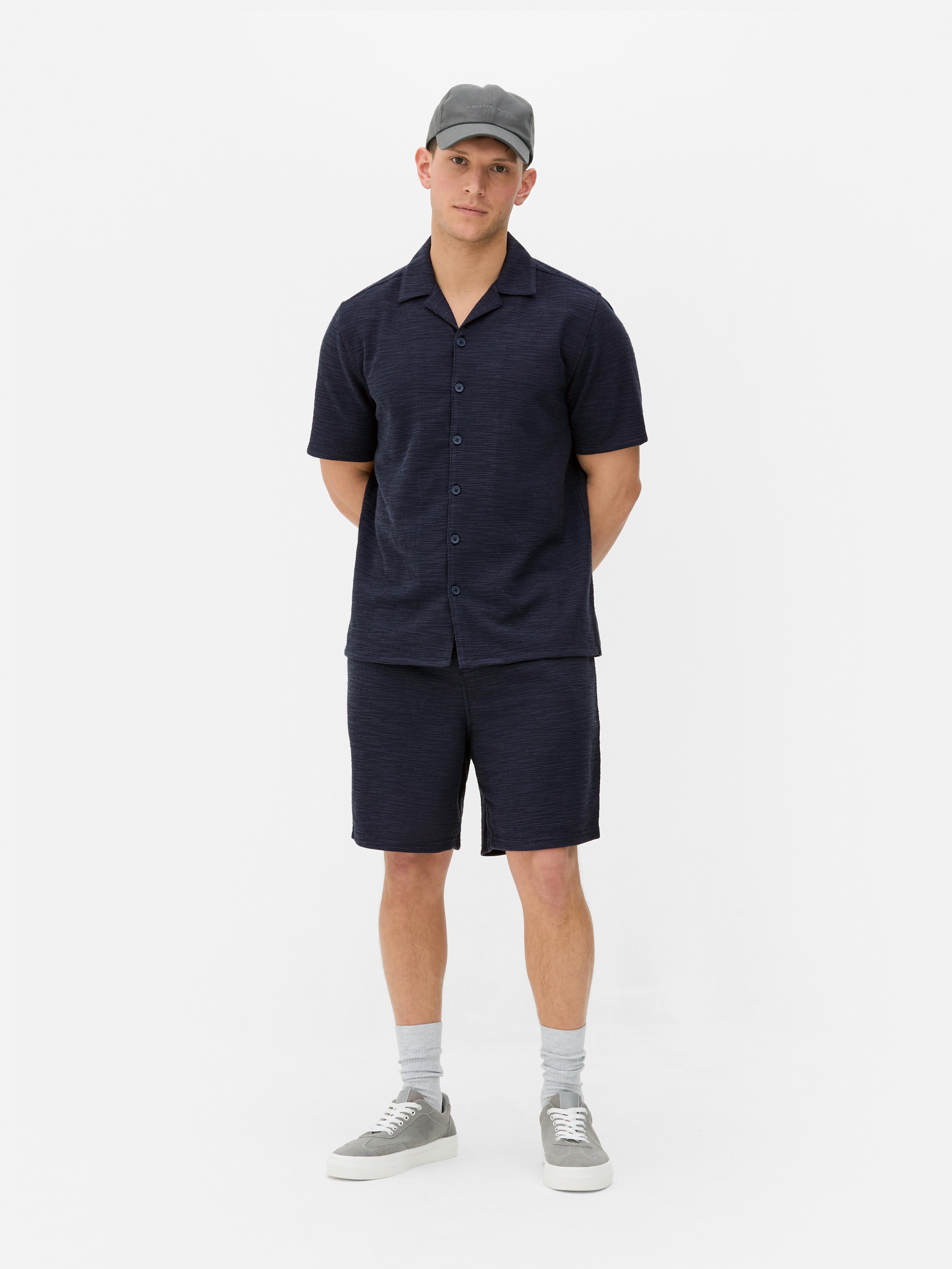 Jersey overhemd met knopen