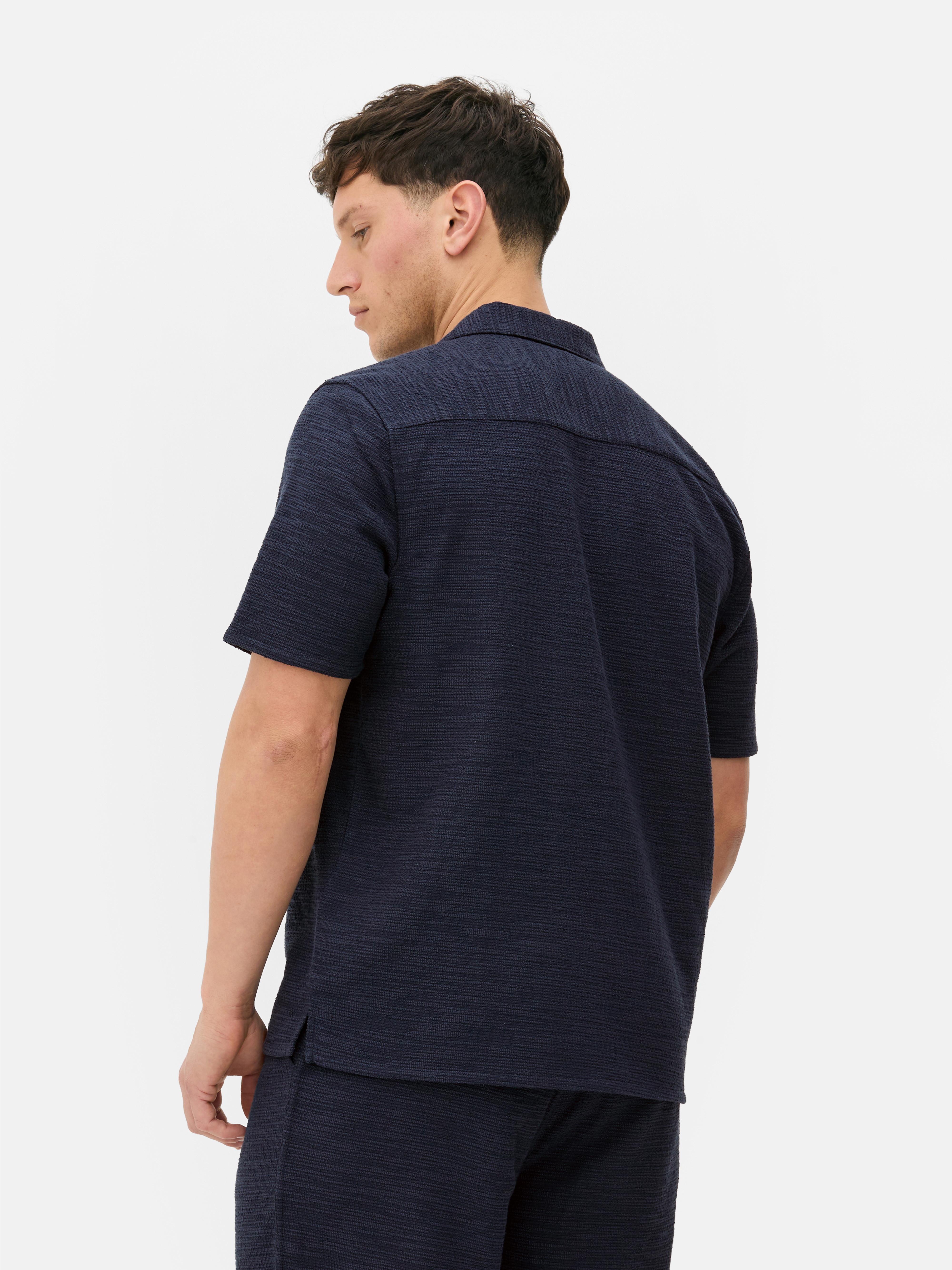 Jersey overhemd met knopen