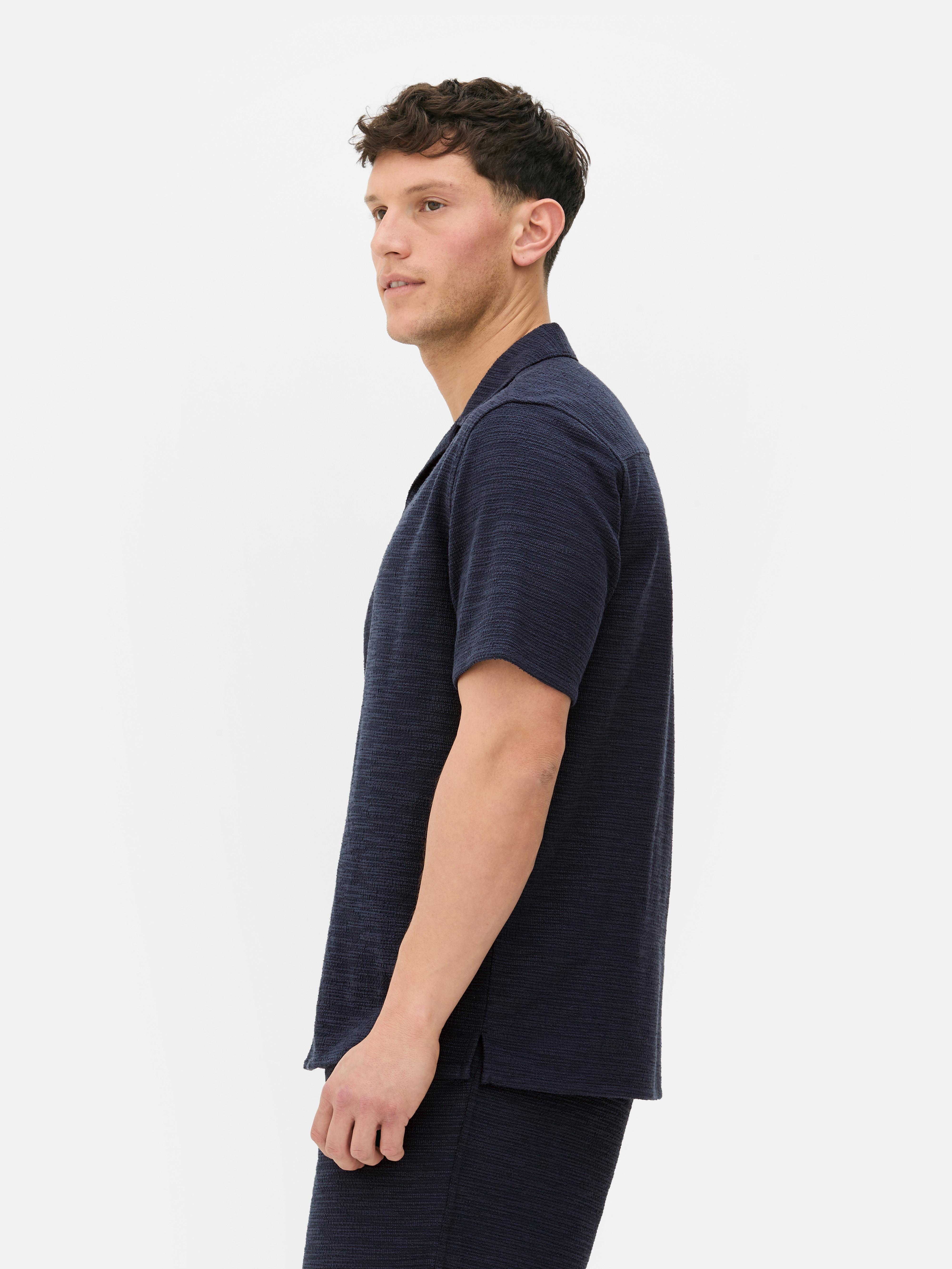 Jersey overhemd met knopen