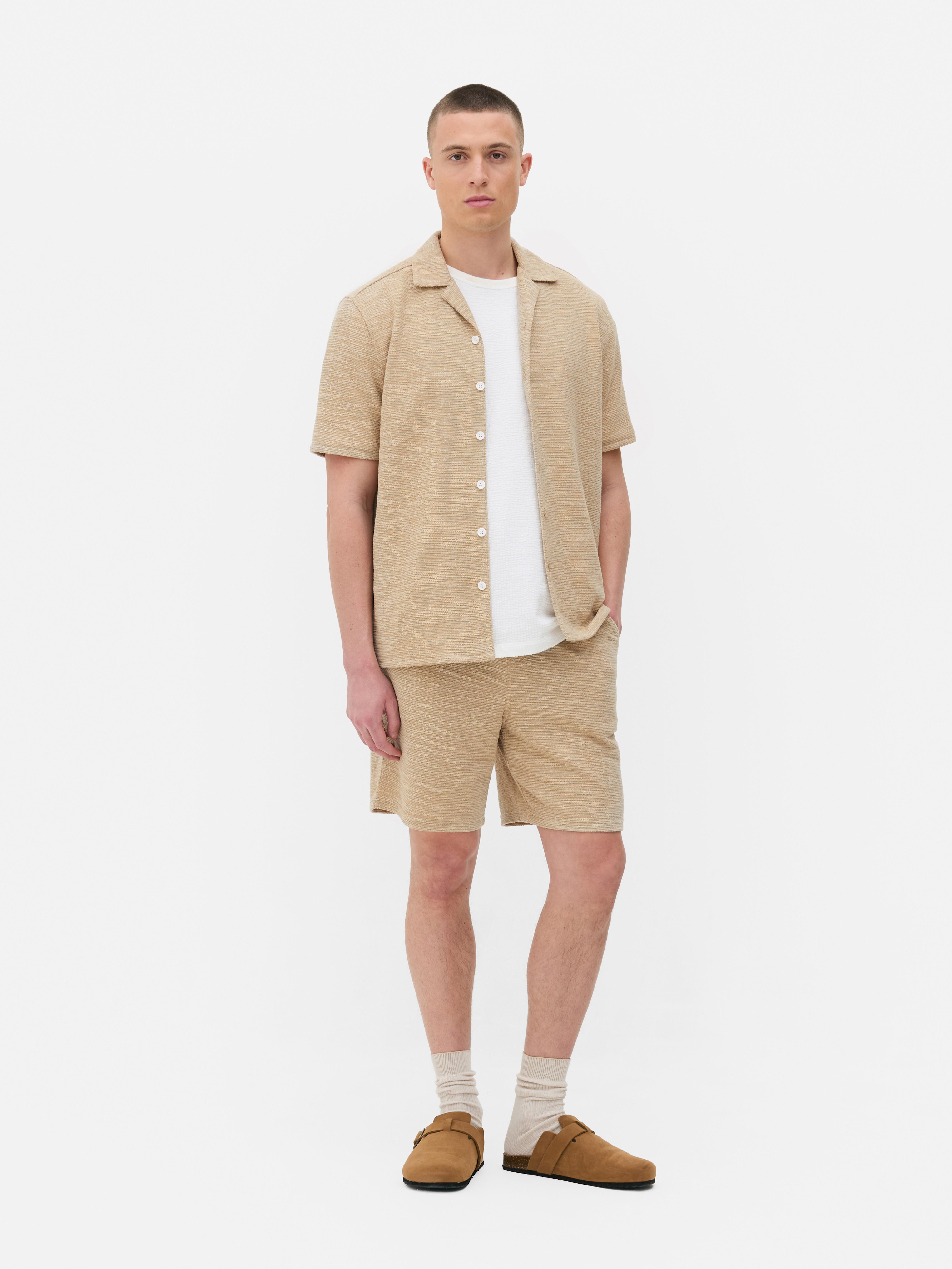 Jersey overhemd met knopen
