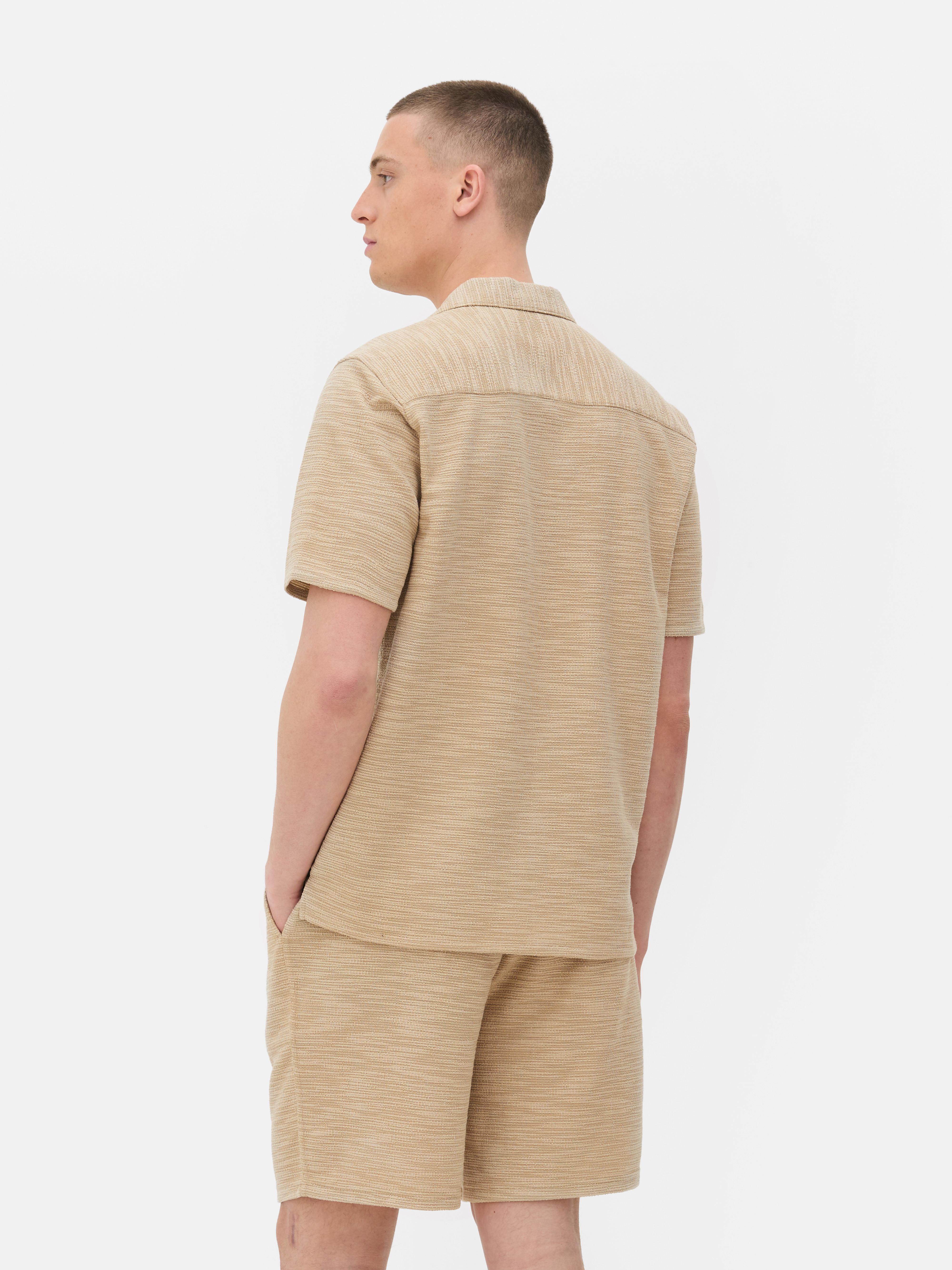 Jersey overhemd met knopen