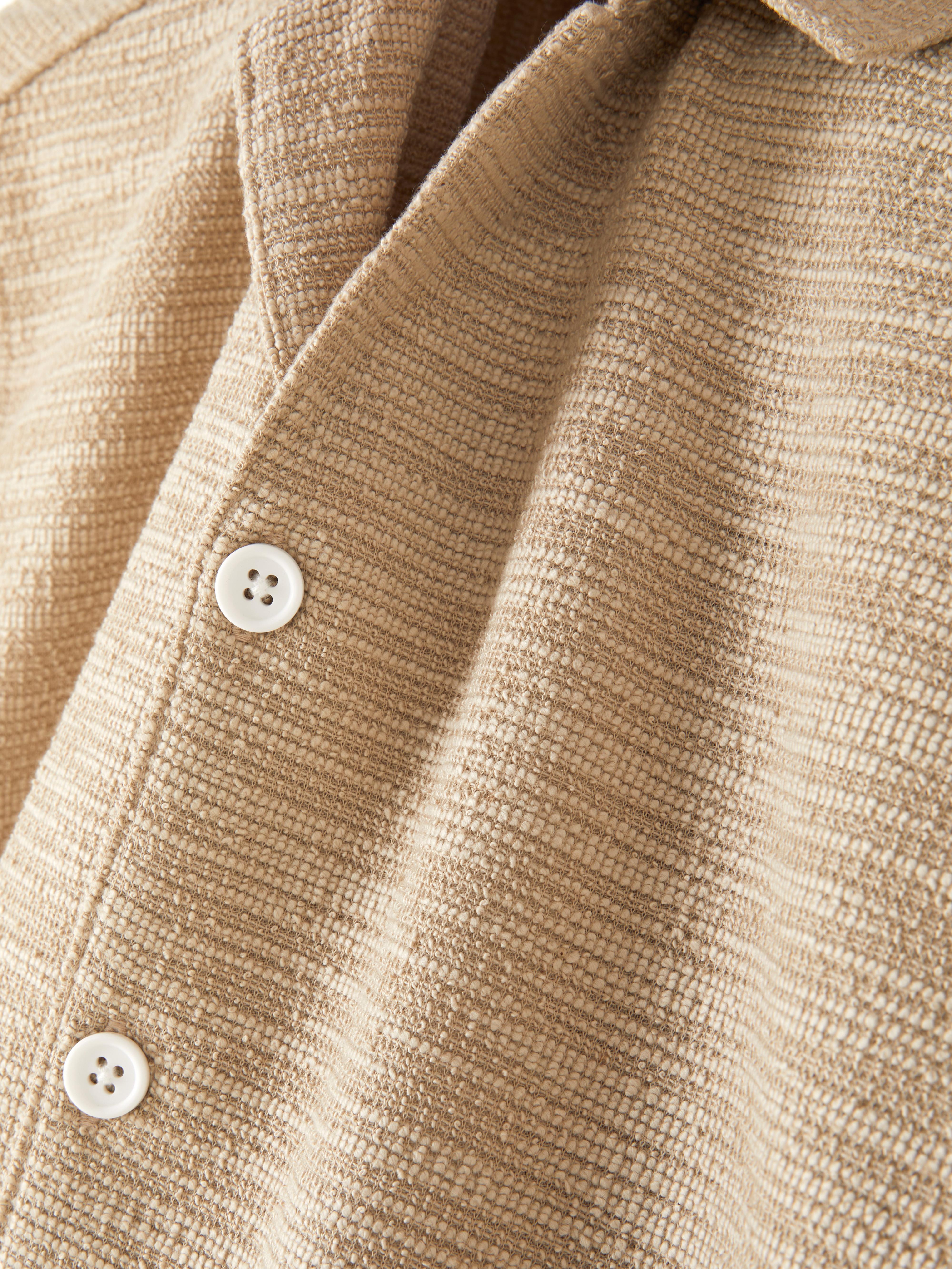 Jersey overhemd met knopen