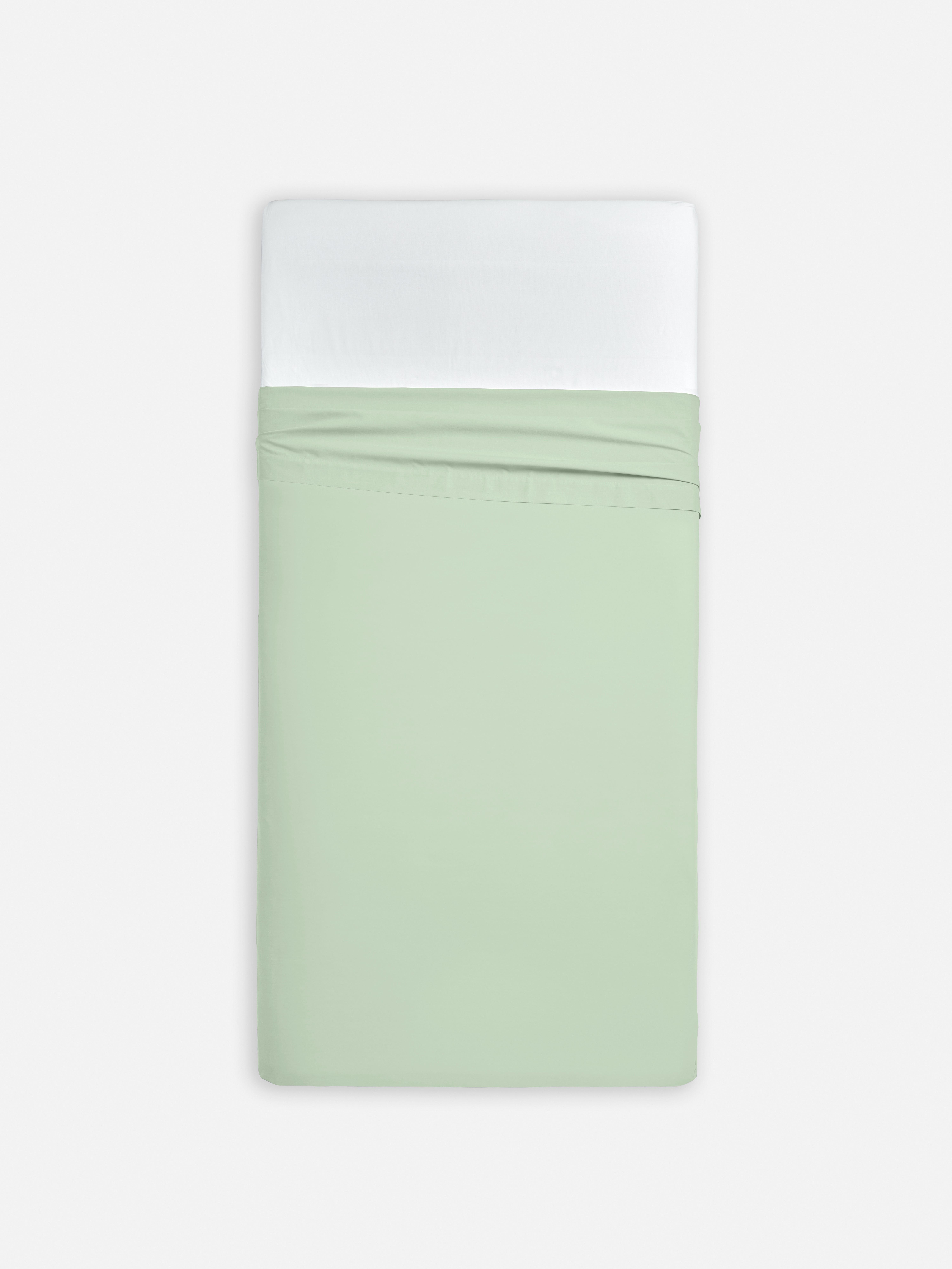 300 Thread Count Single Flat Sheet Green