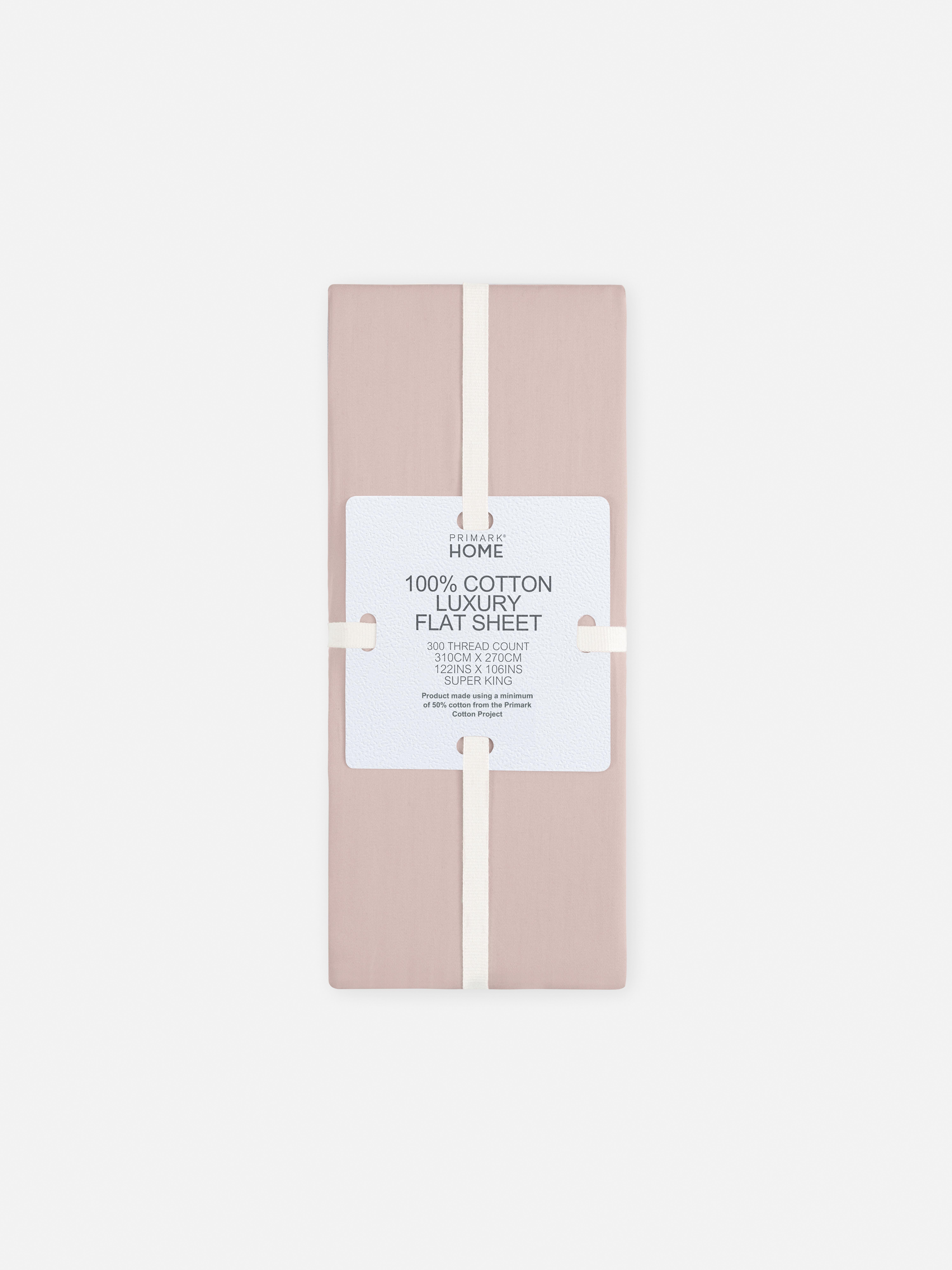 300 Thread Count Super King  Flat Sheet