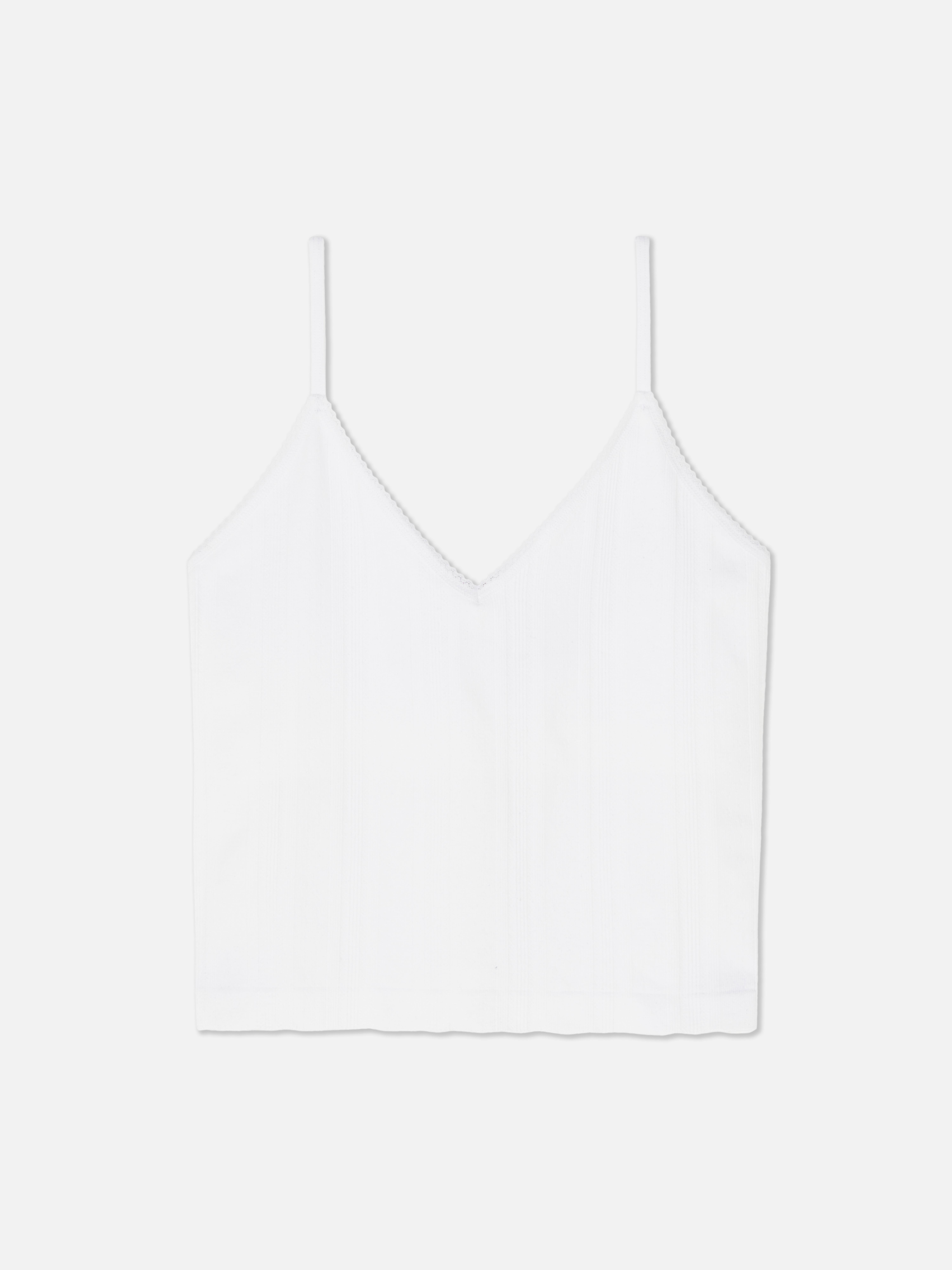 Top alças pijama curto decote V malha geométrica