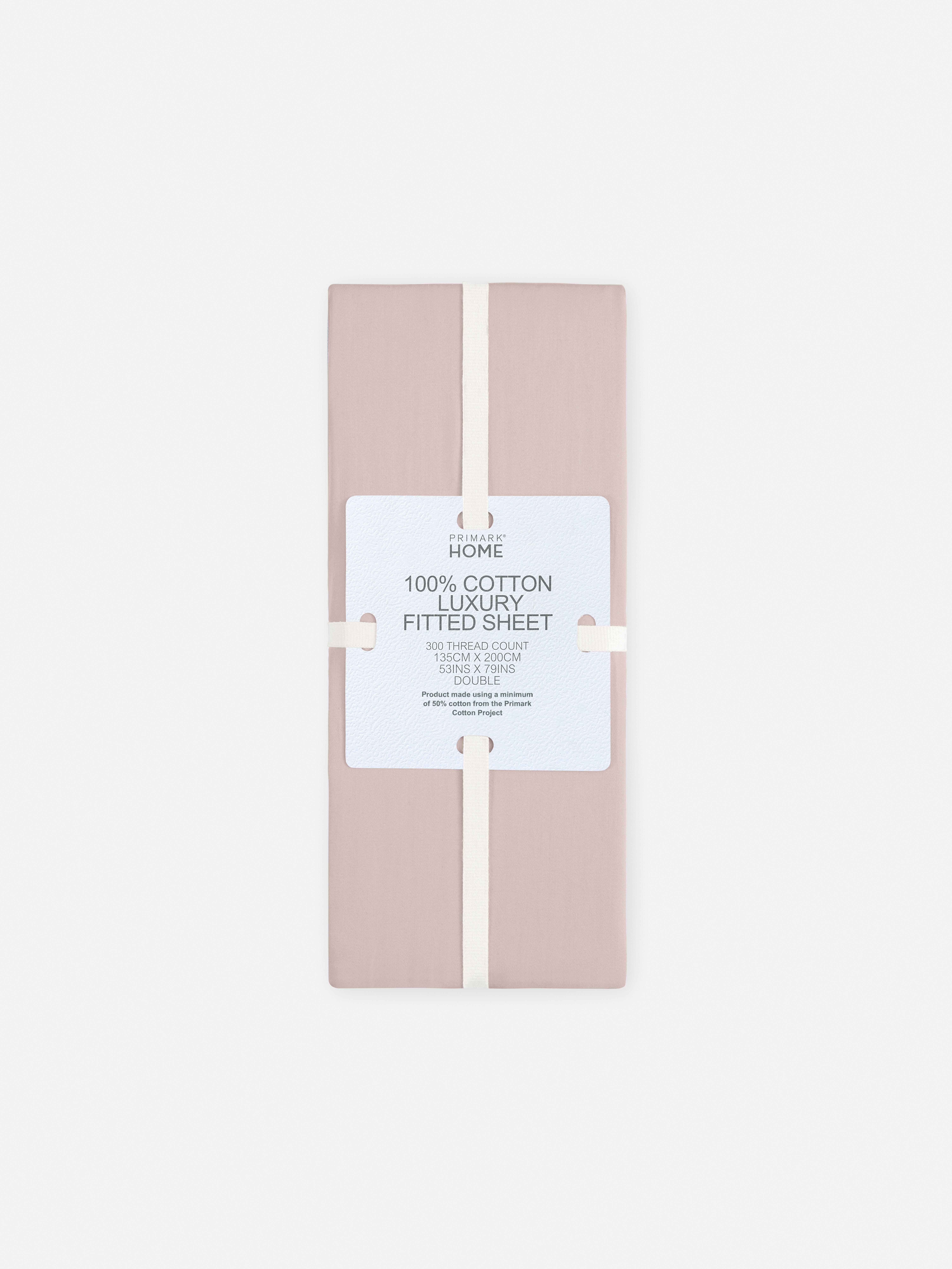 300 Thread Count Double  Fitted Sheet