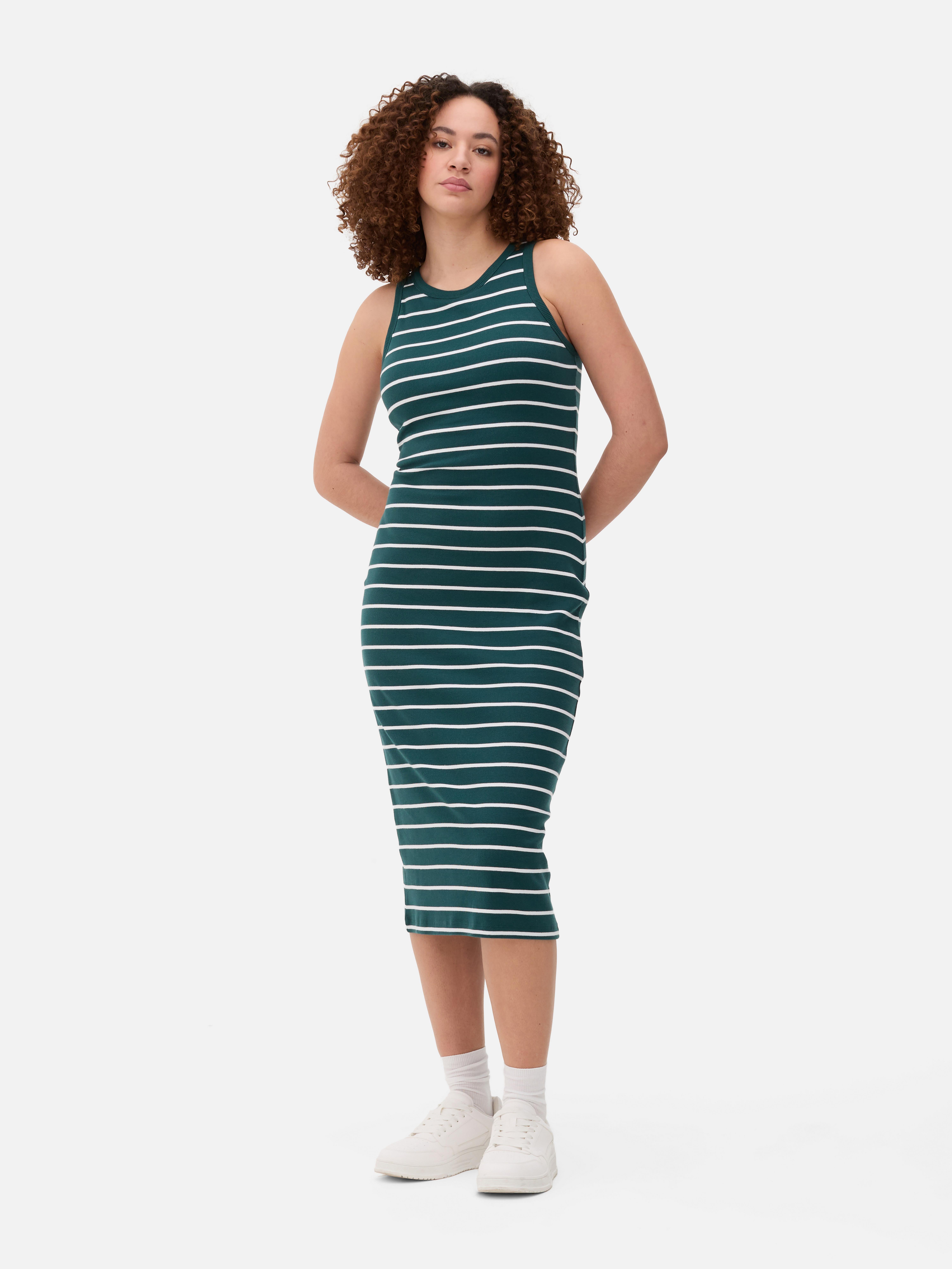 Midi-jurk met racerback