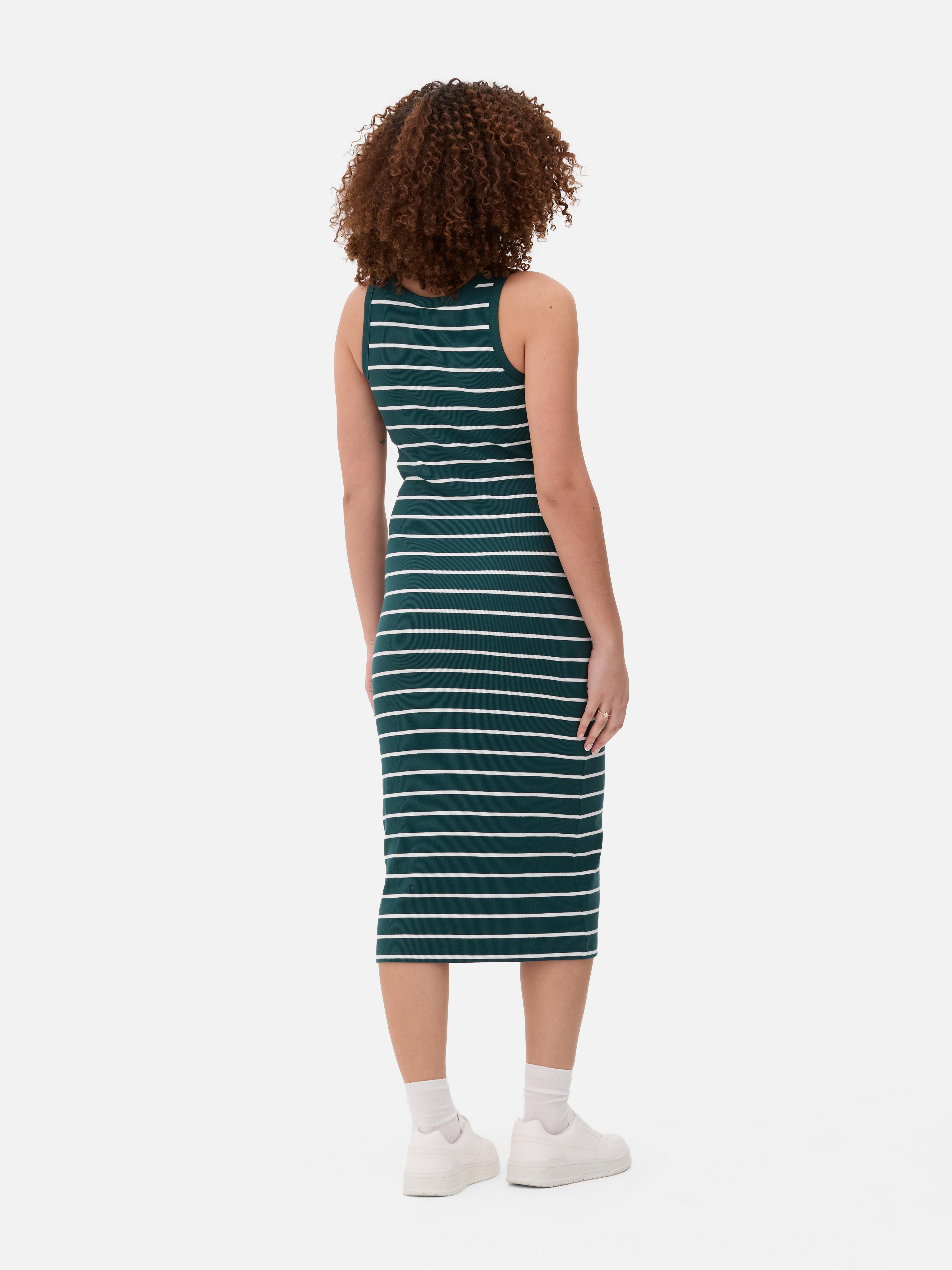 Midi-jurk met racerback