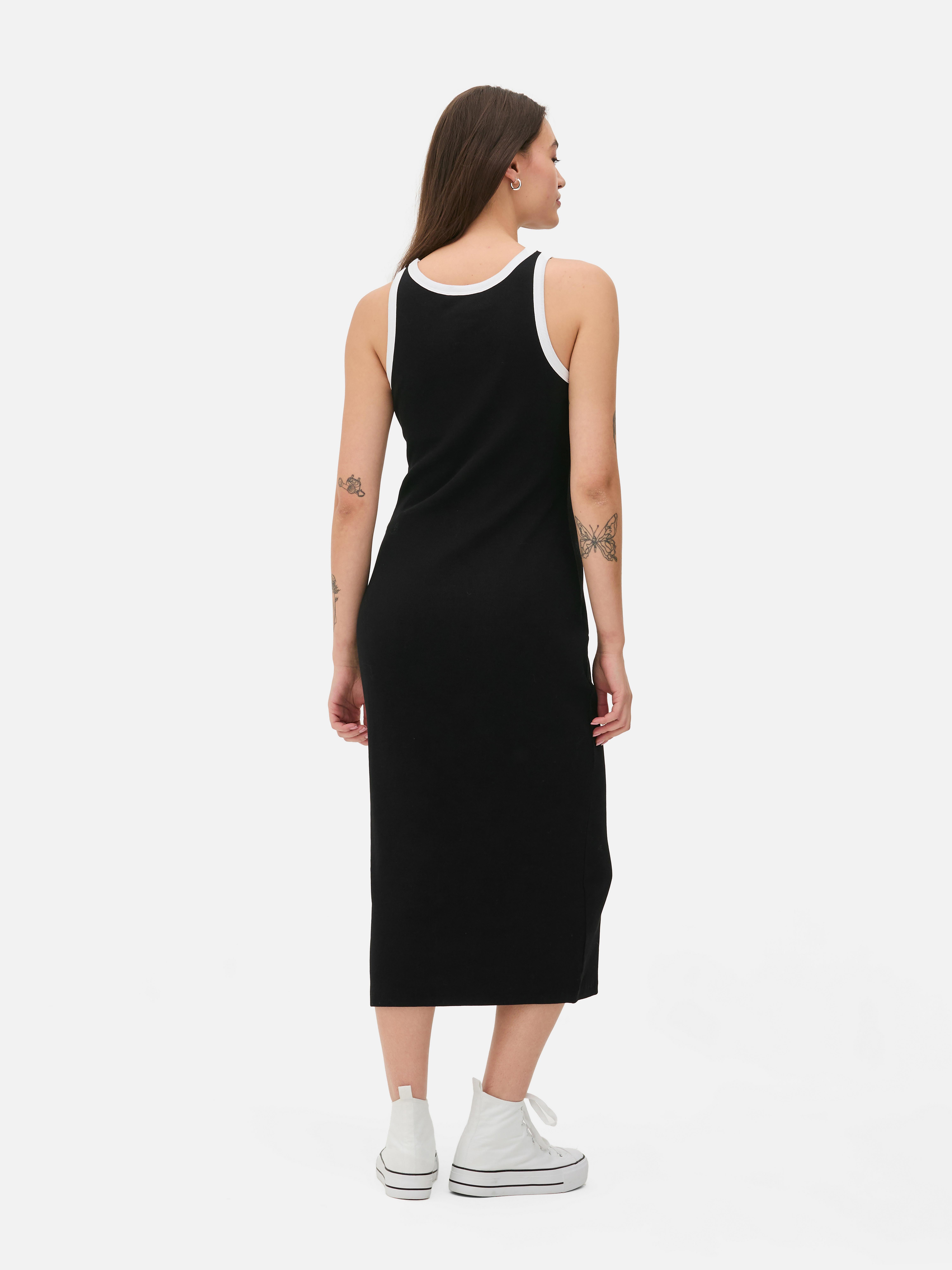 Abito midi con retro a vogatore
