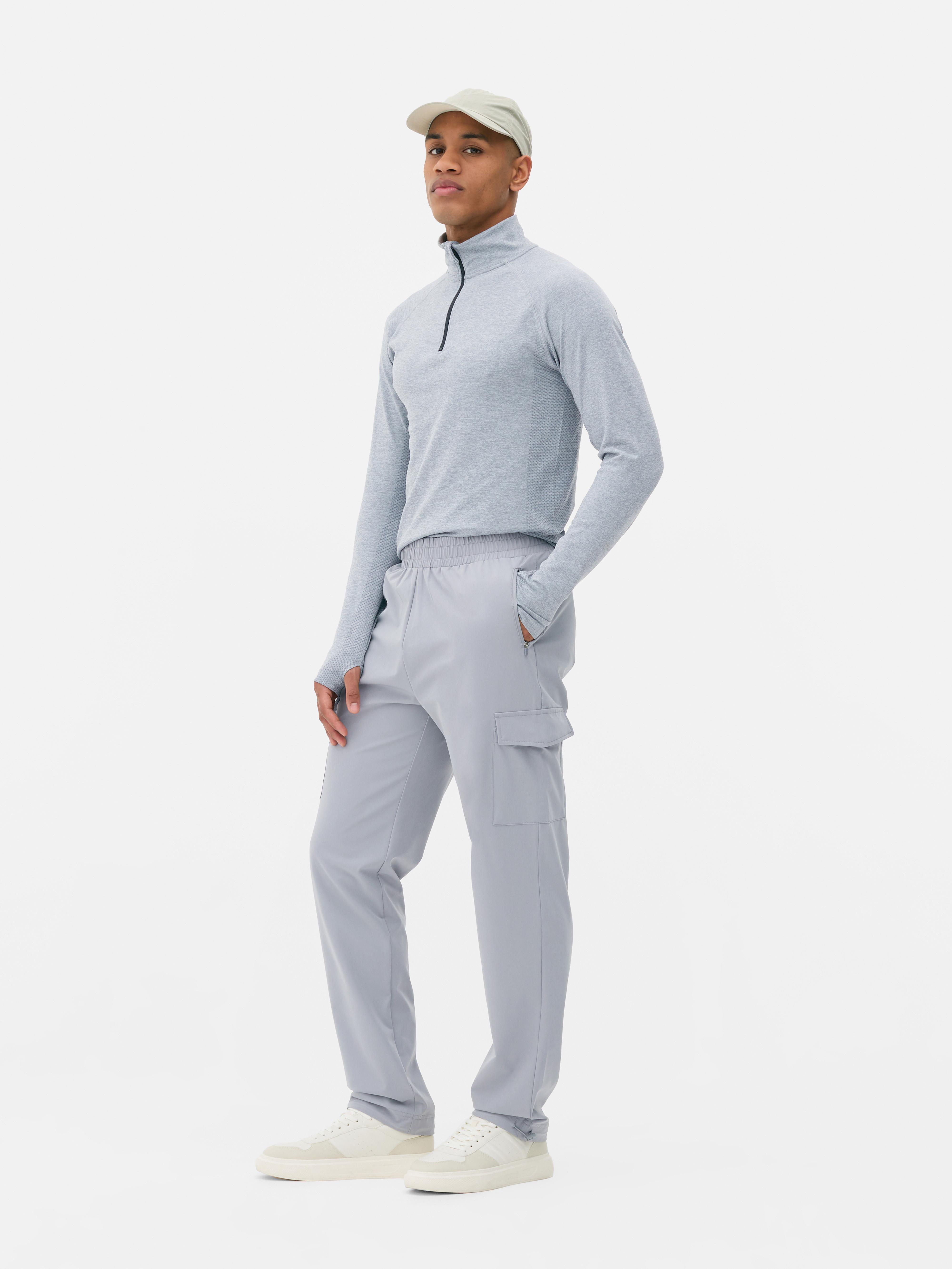 Joggers cargo tejidos Gris claro