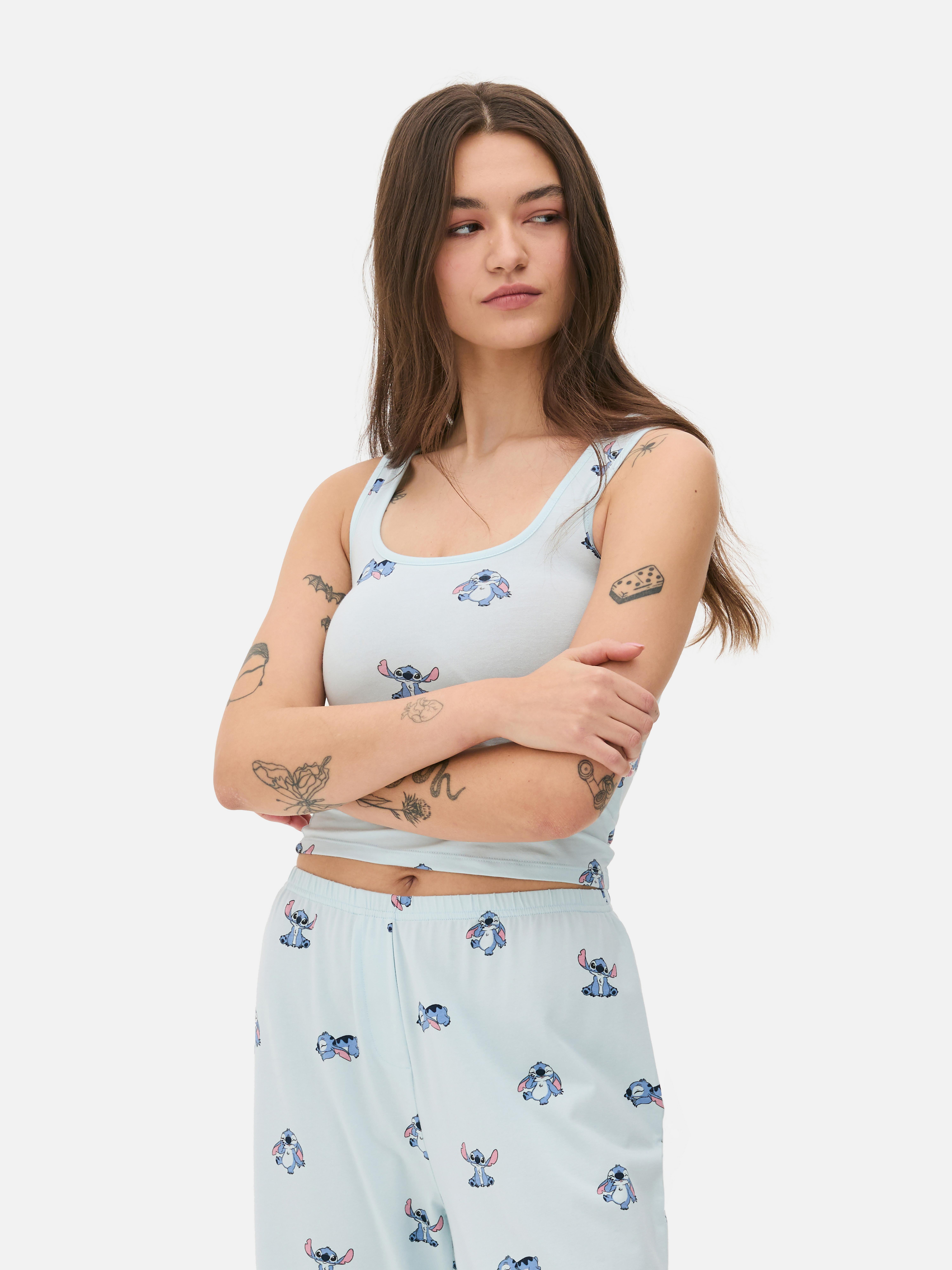 Haut de pyjama côtelé Disney Stitch