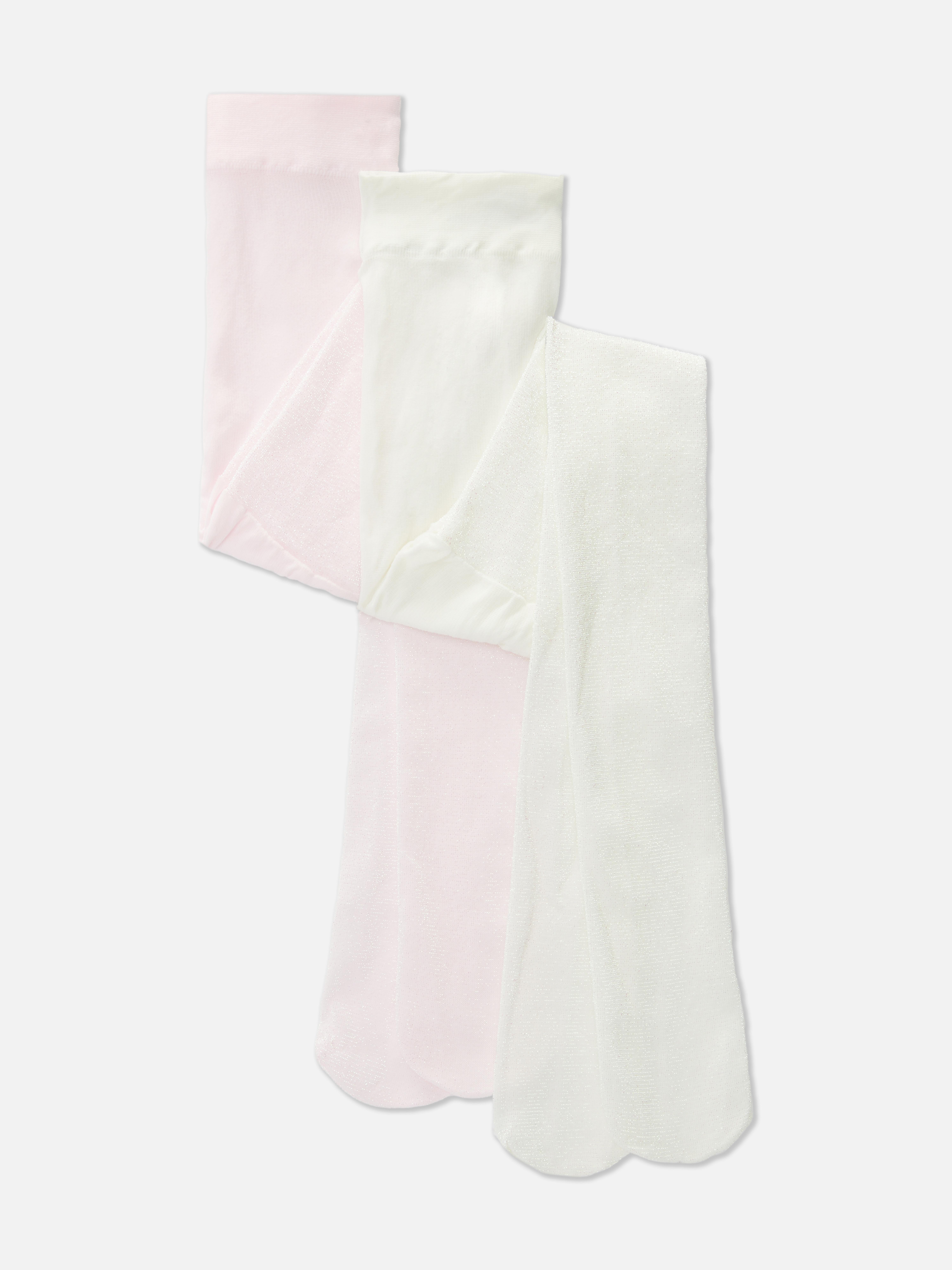 2pk Iridescent Opaque Fashion Tights