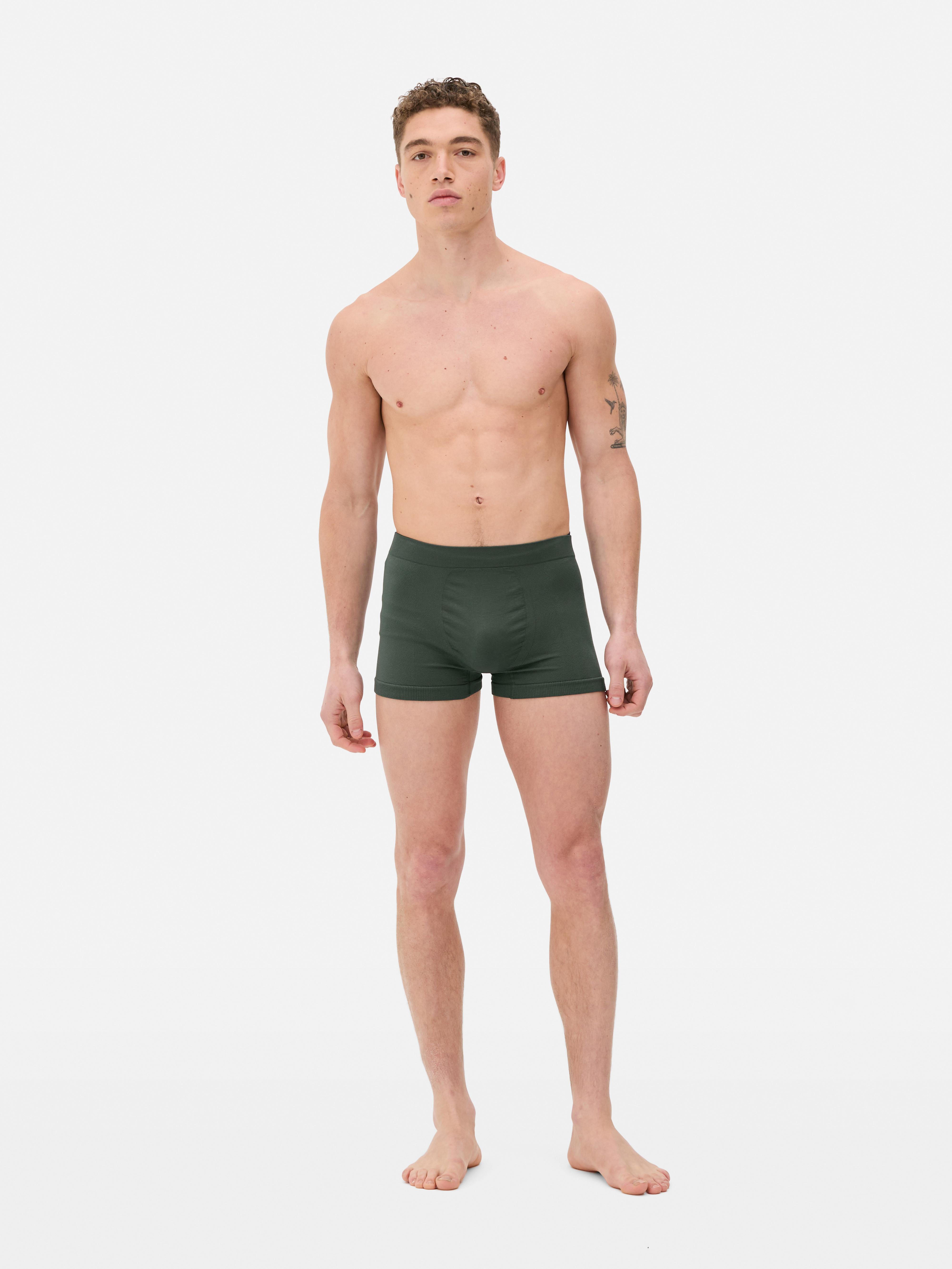 Naadloze geribde boxershorts, set van 3