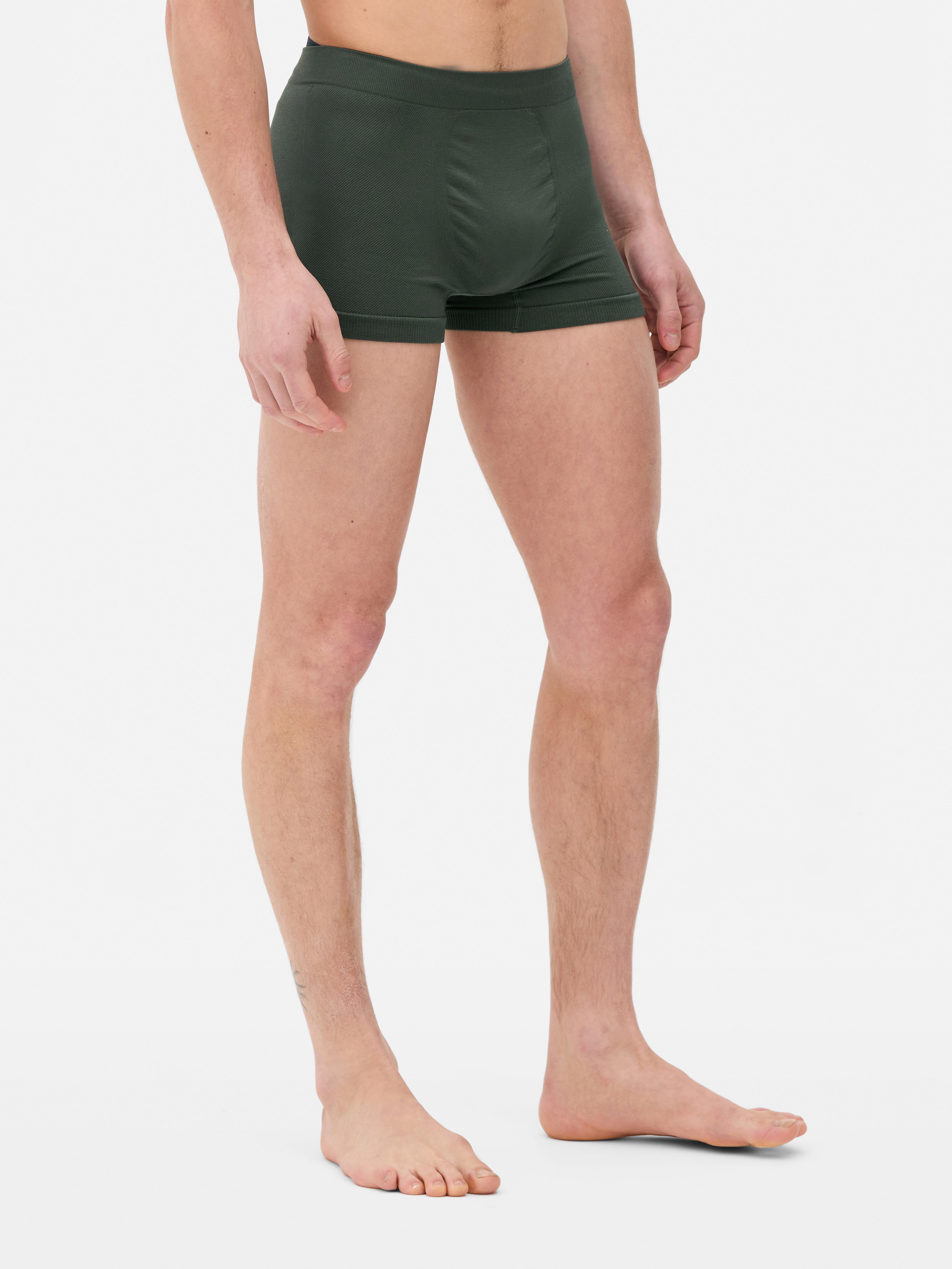 Naadloze geribde boxershorts, set van 3