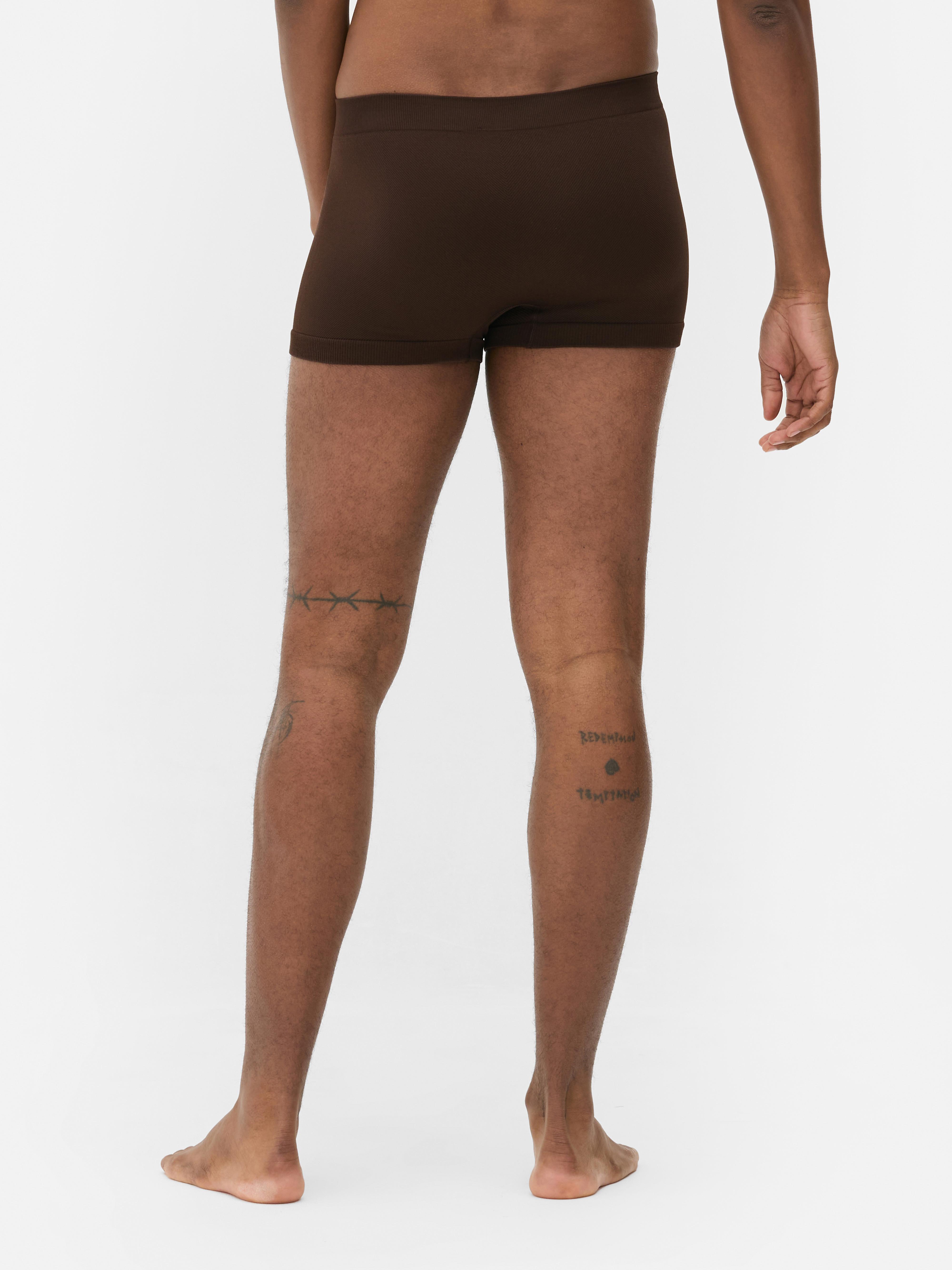 Naadloze geribde boxershorts, set van 3