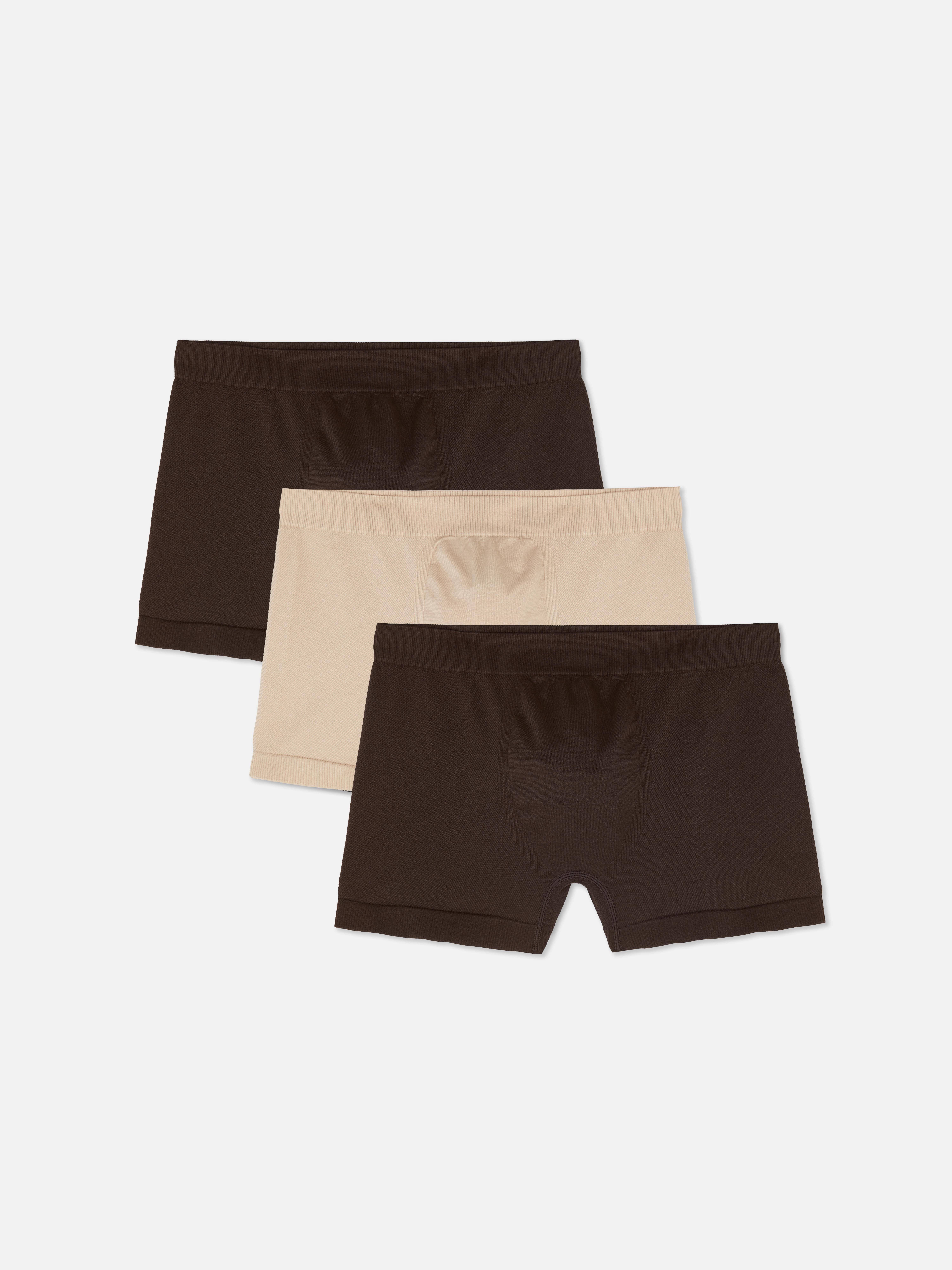 Naadloze geribde boxershorts, set van 3