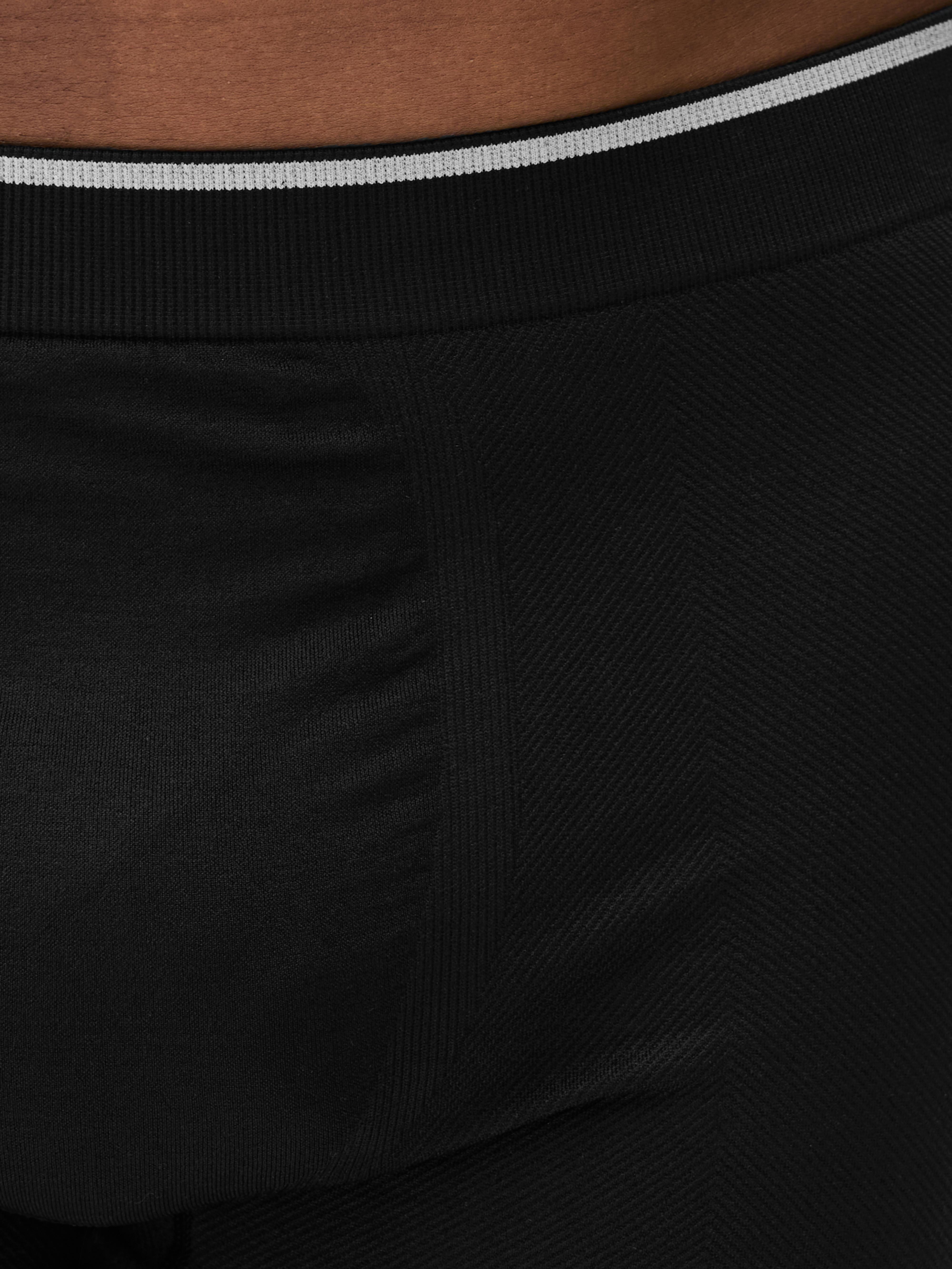 Nahtlose, gerippte Boxershorts, 3er-Pack
