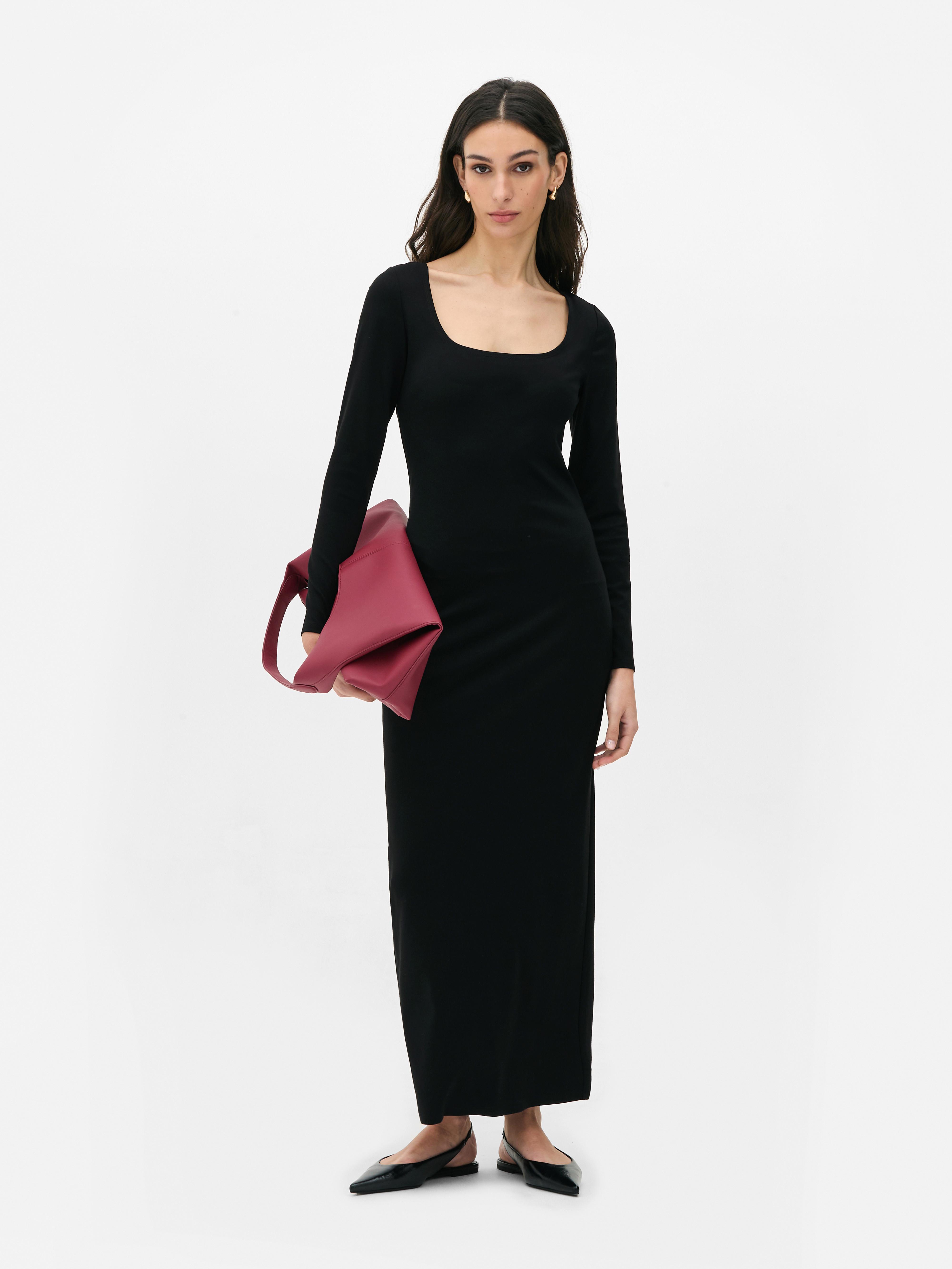 Square Neck Midaxi Dress
