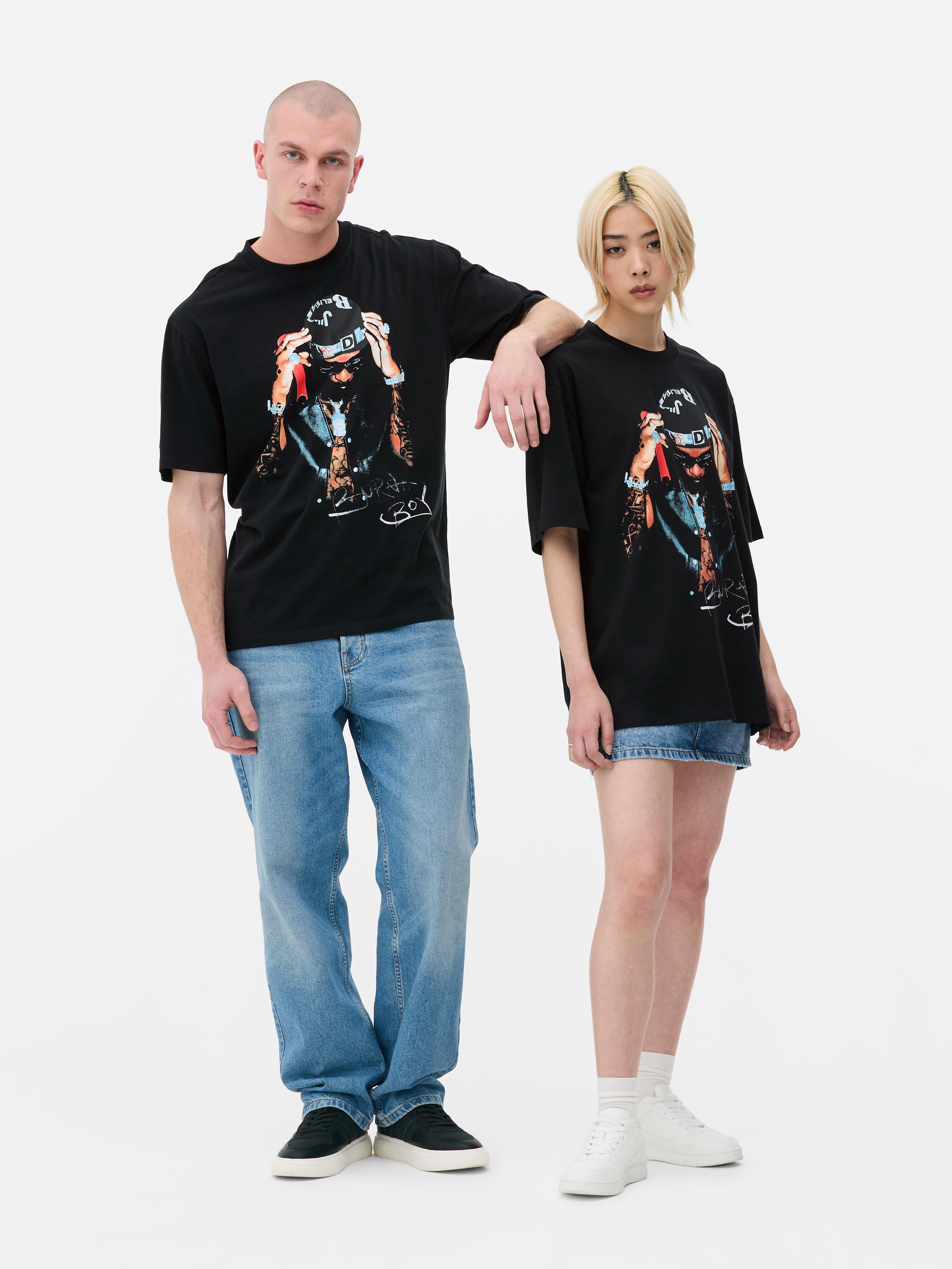 „Burna Boy“ T-Shirt mit Grafik