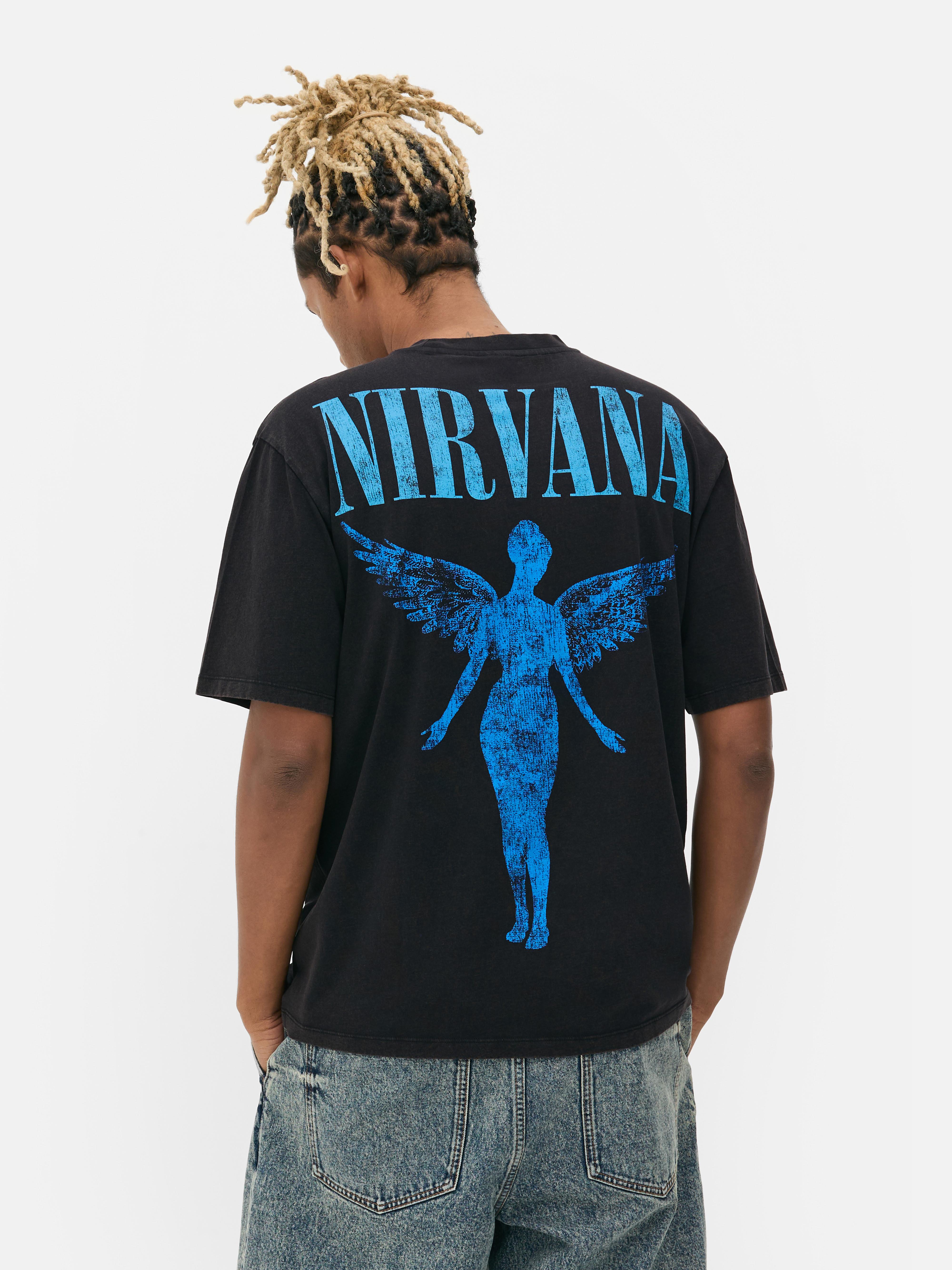 Men's Black Nirvana Graphic T-Shirt | Primark