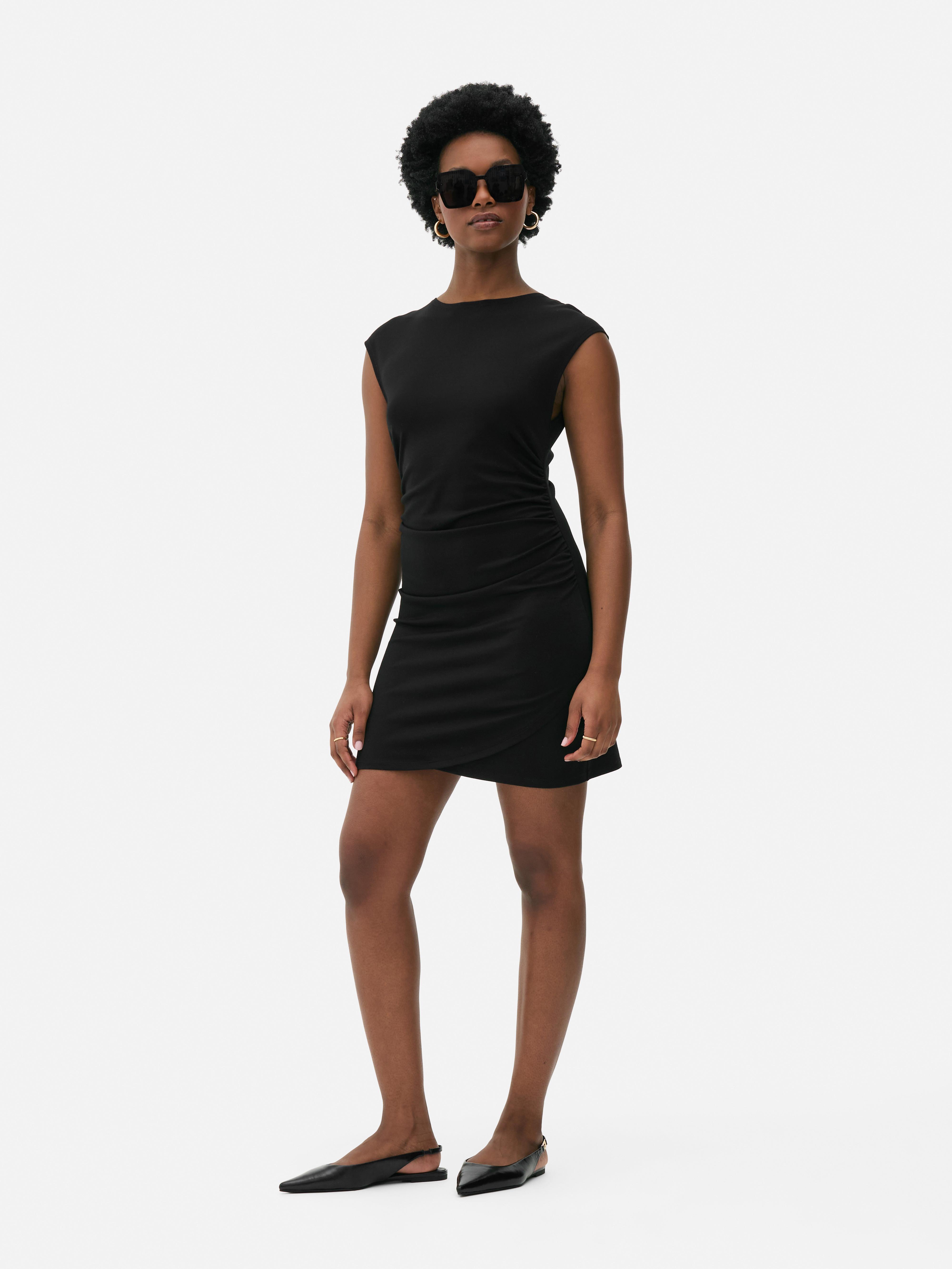 Mini robe portefeuille Noir