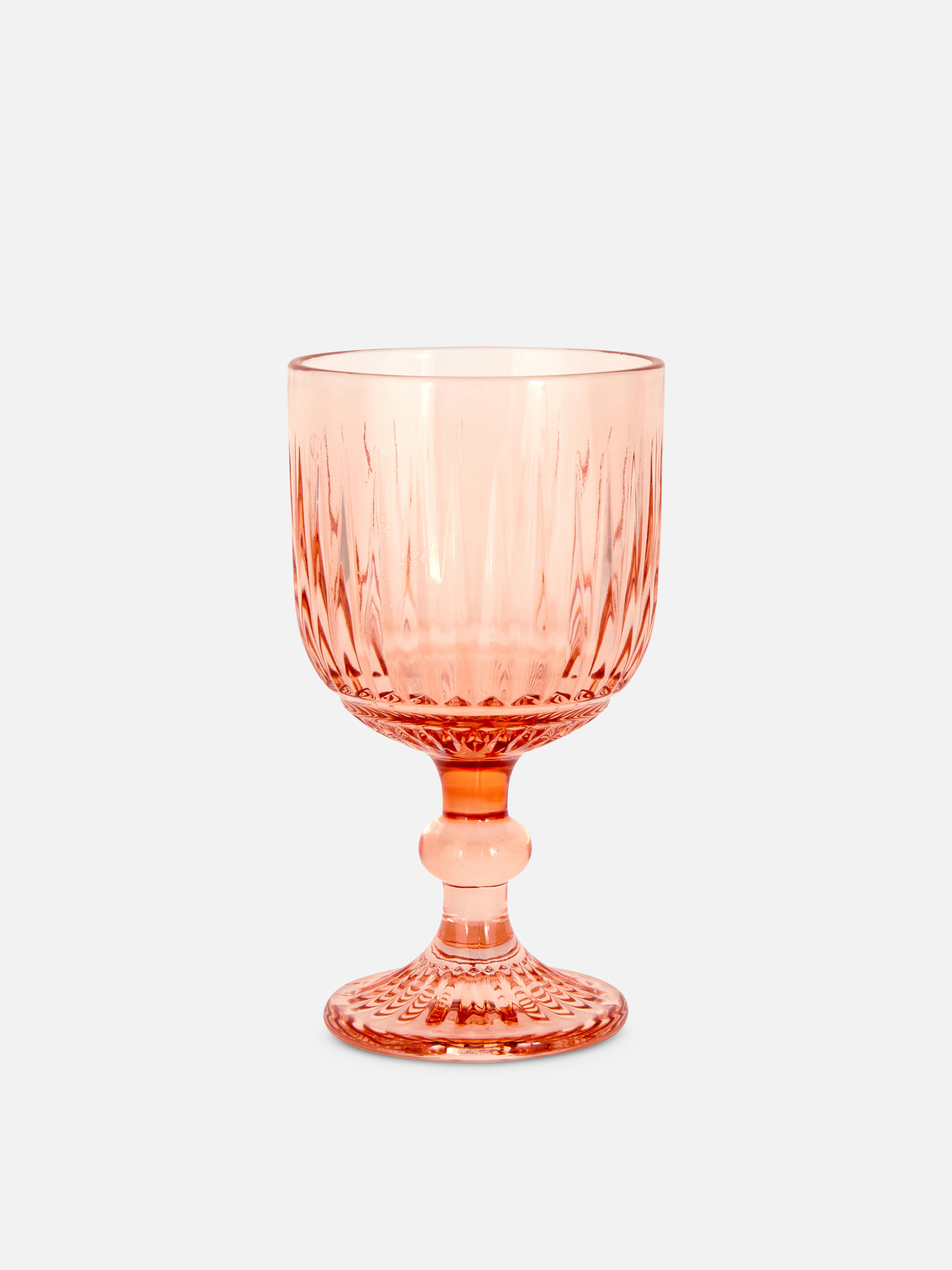 Embossed Wine Glass