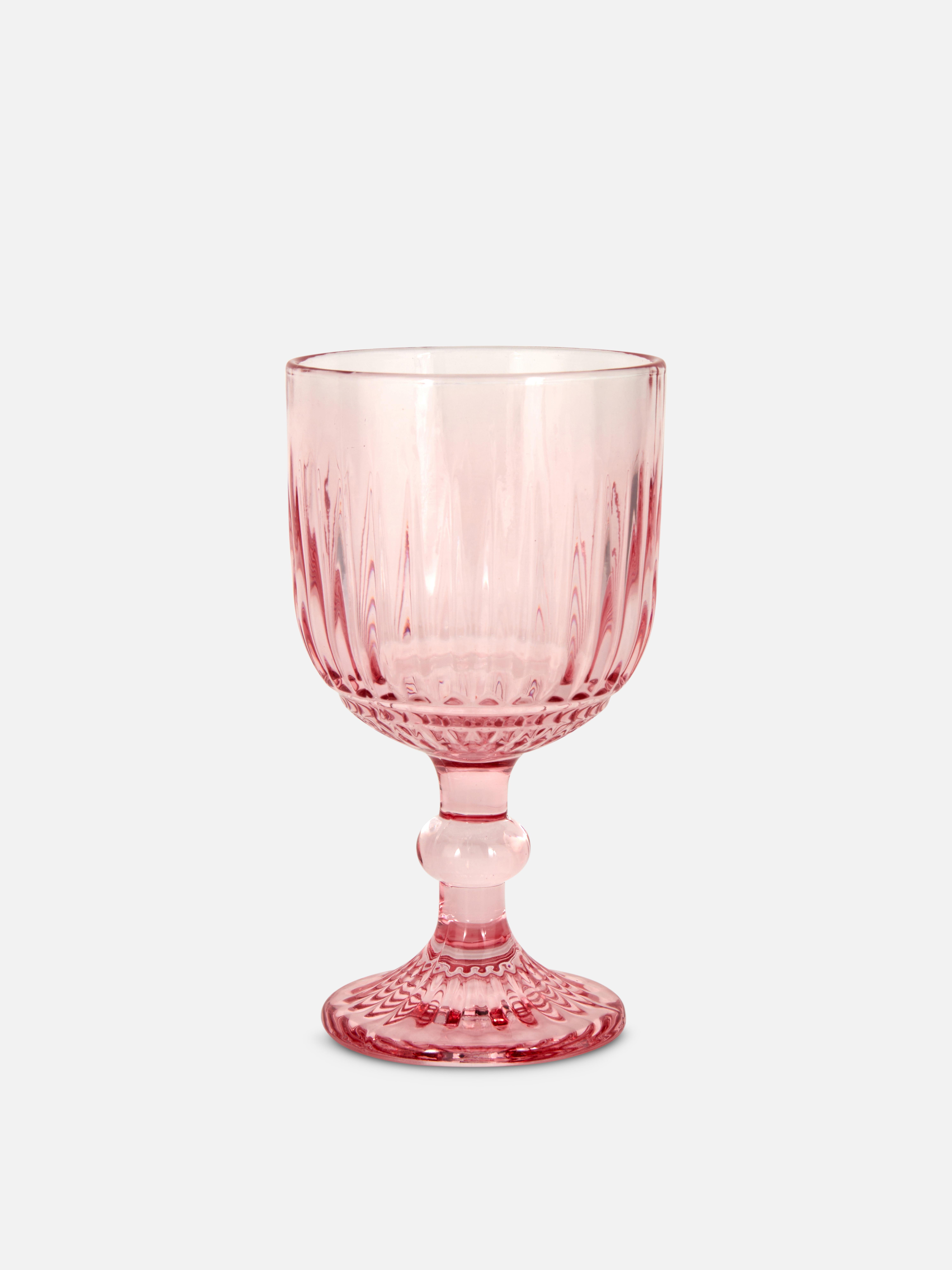 Embossed Wine Glass