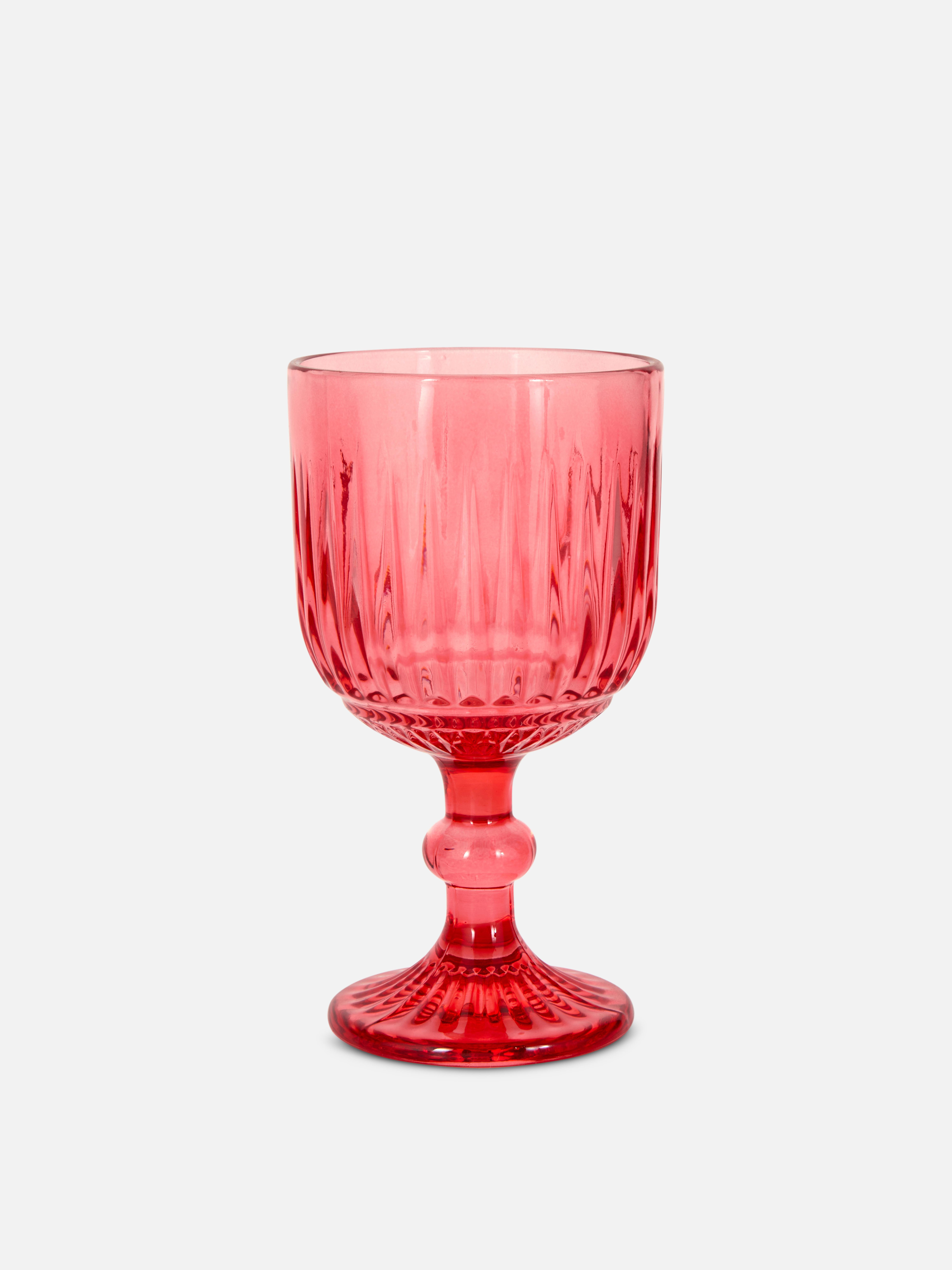 Embossed Wine Glass