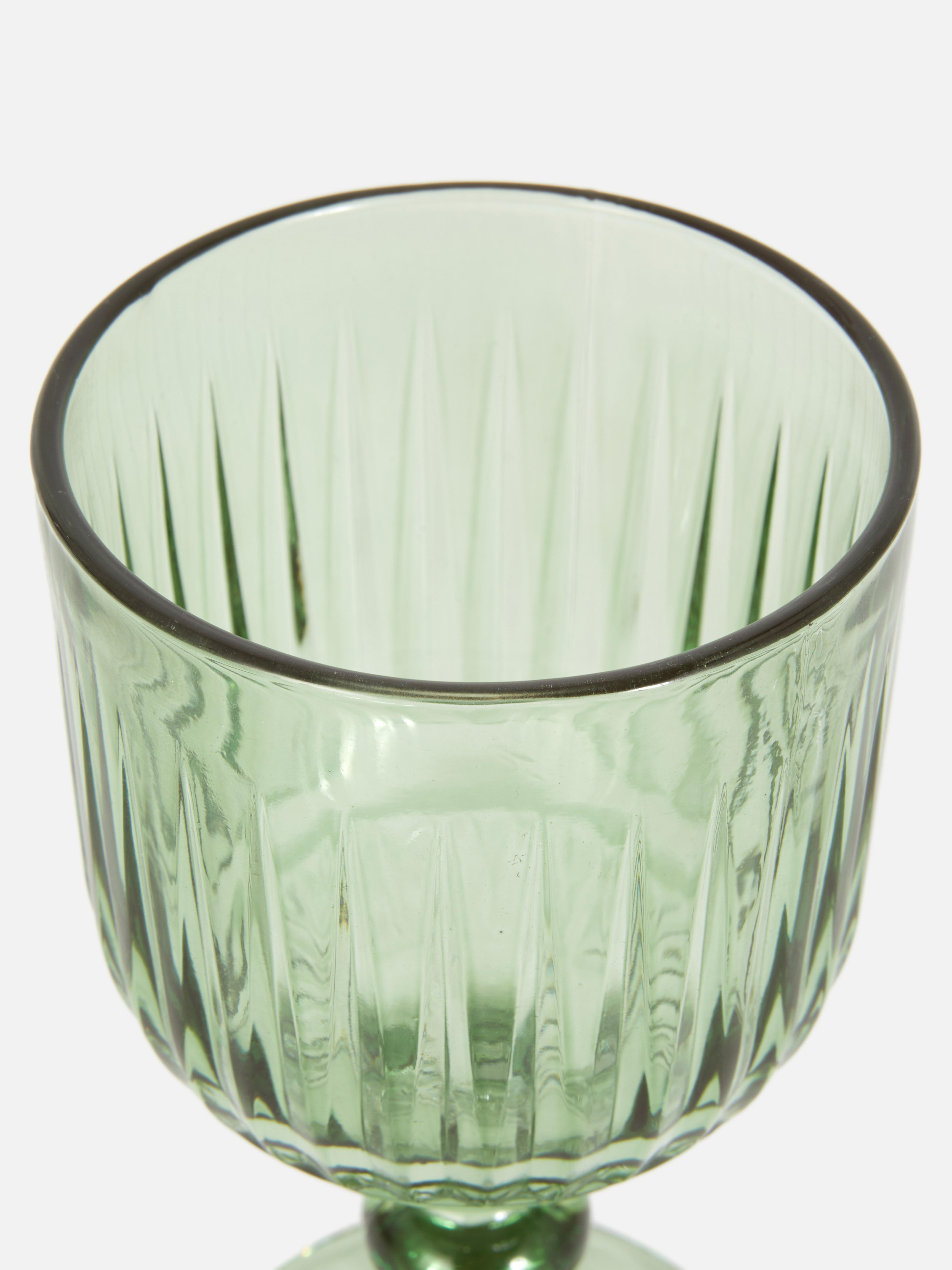 Embossed Wine Glass