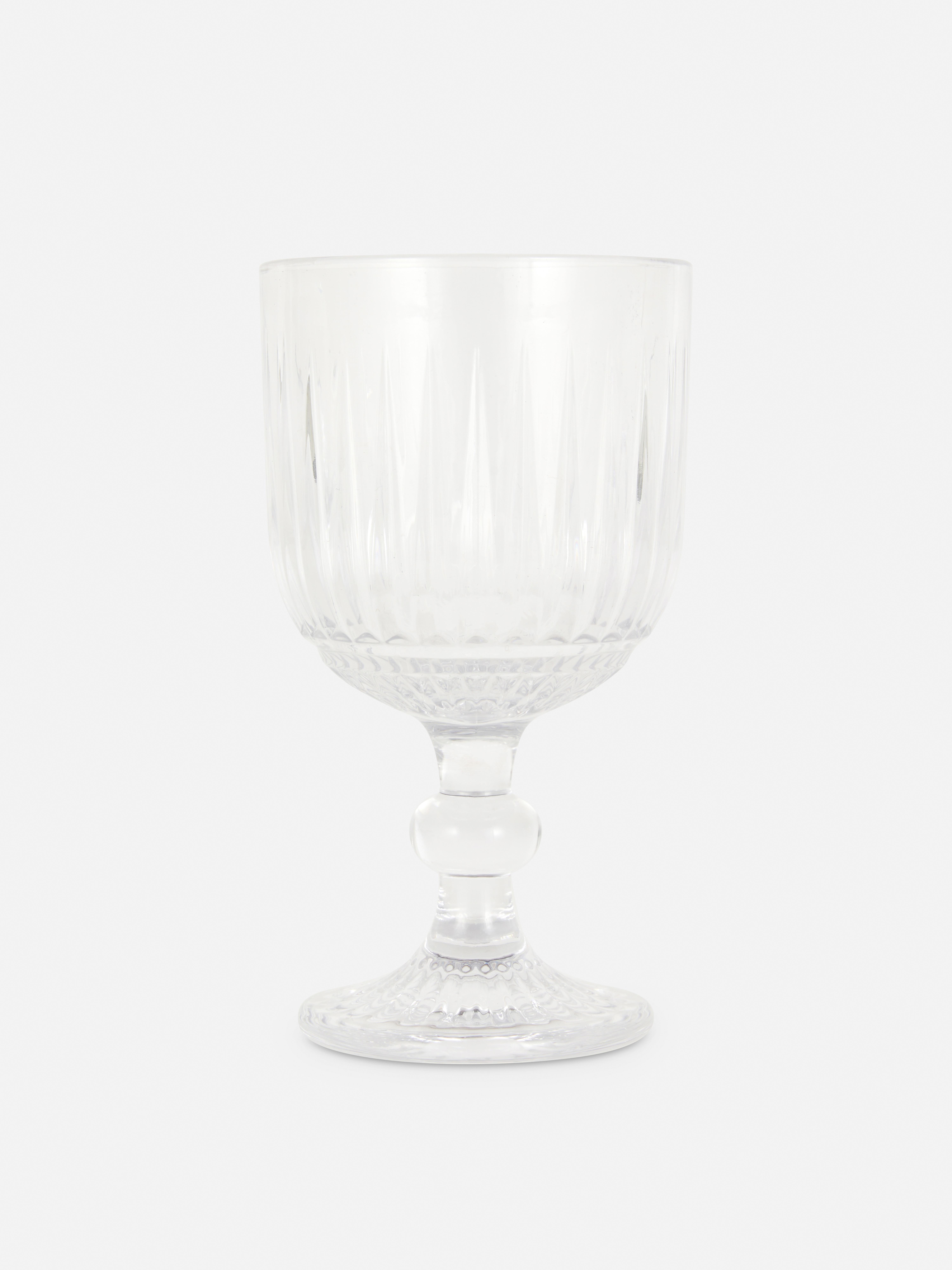 Embossed Wine Glass