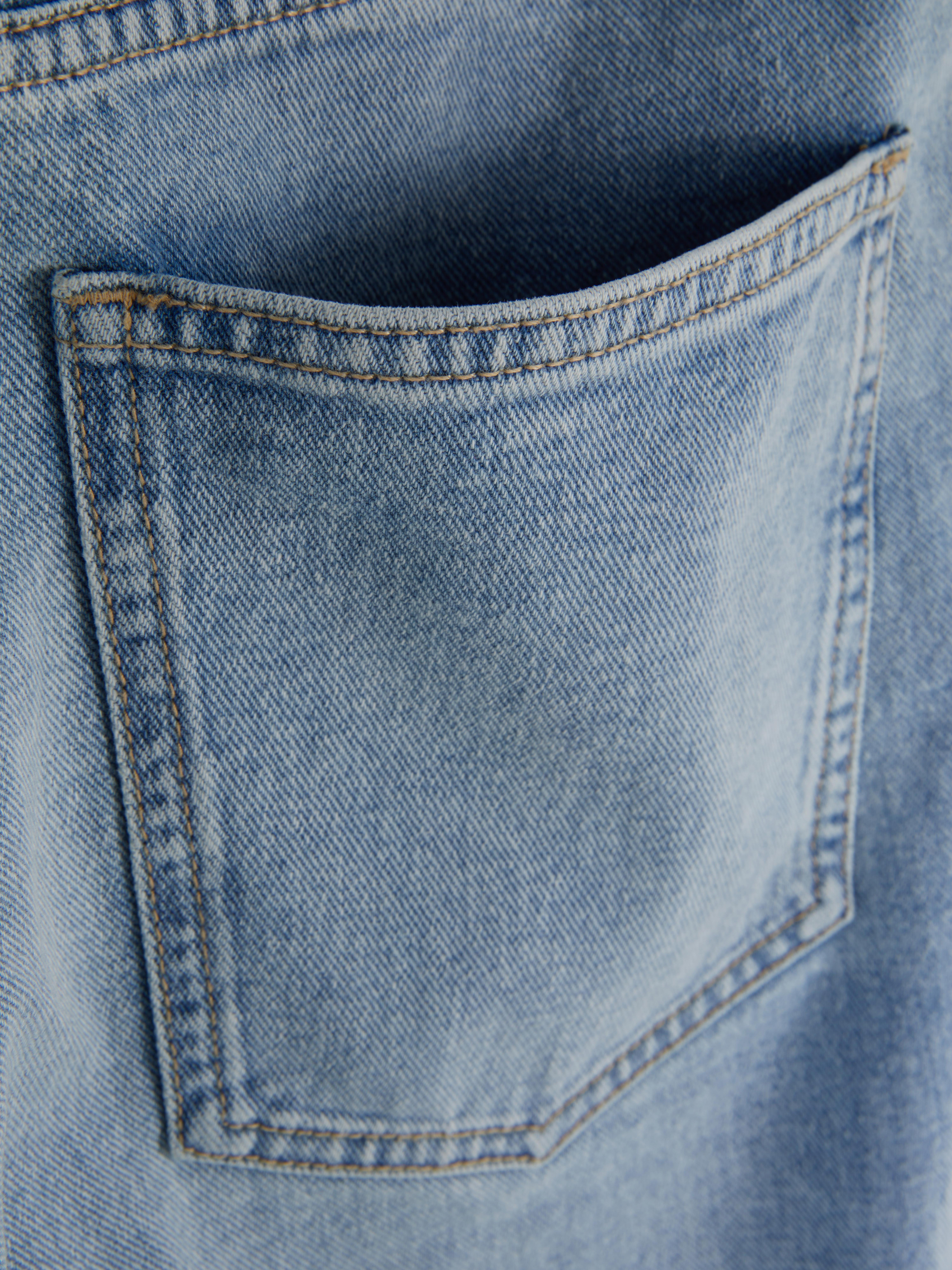 Side Stripe Wide Leg Jeans
