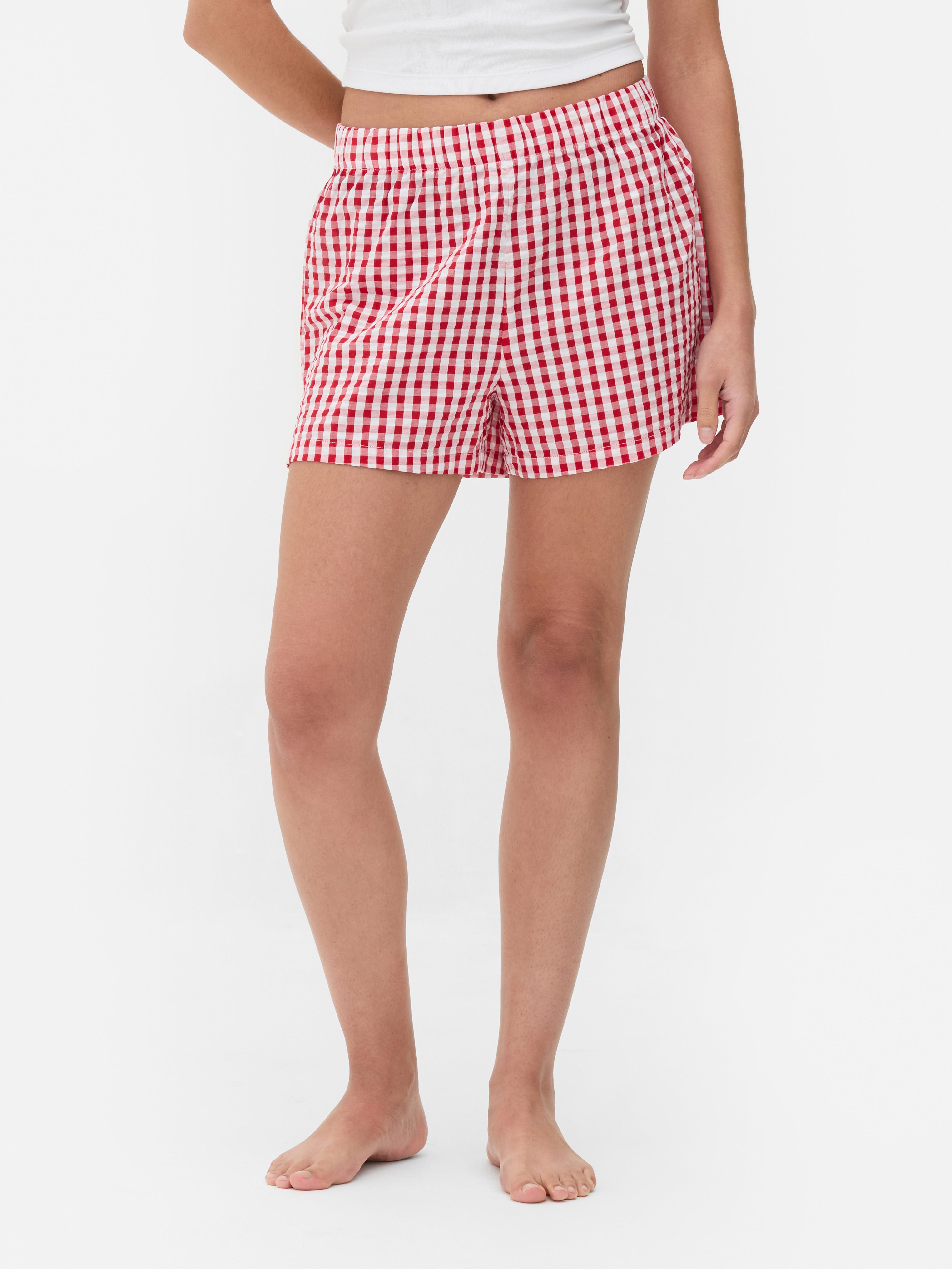 Short Pyjama Femme Été Vlazom - Coton Élastique, Rayé, Avec Poches