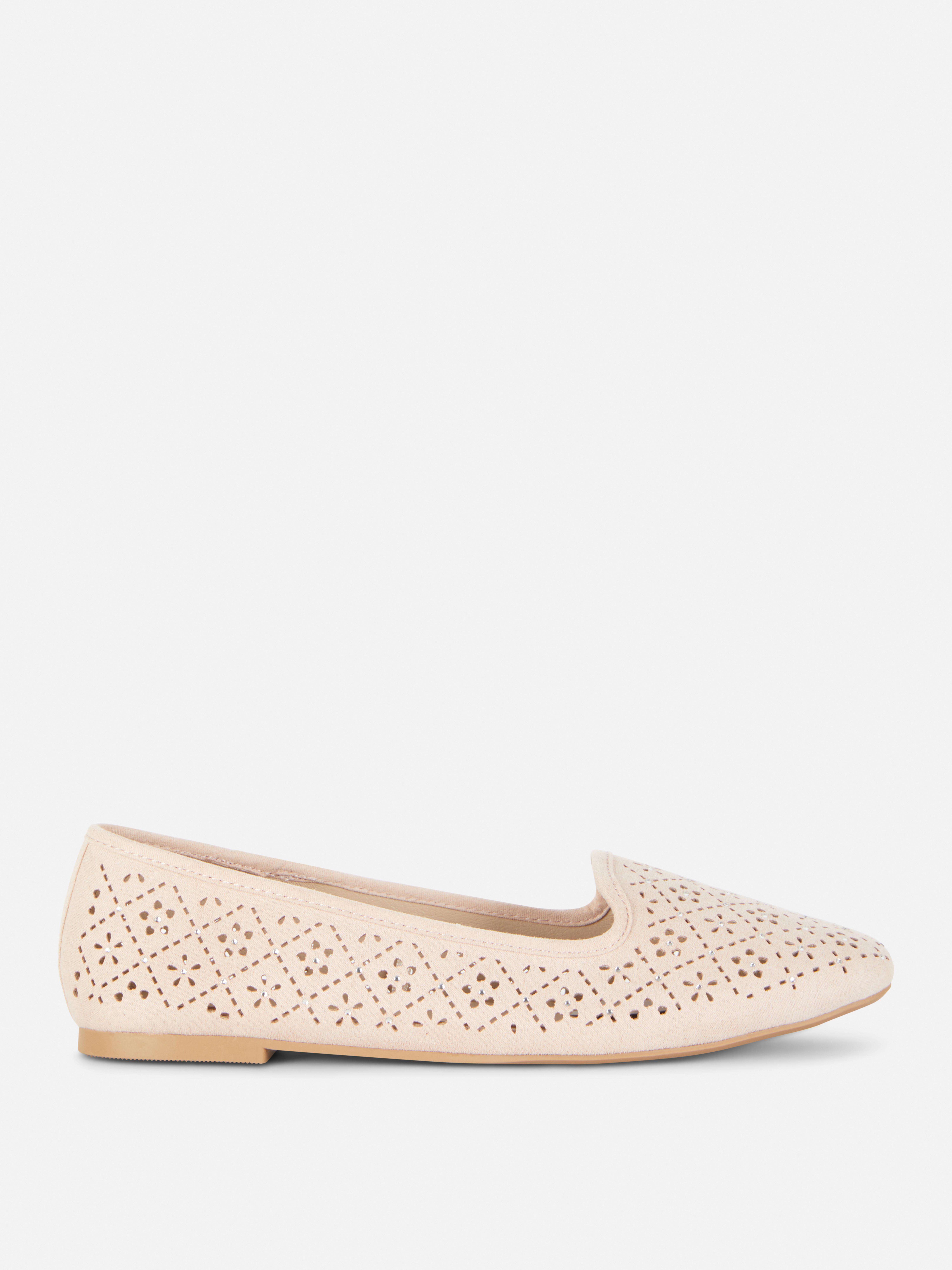 Lasergesneden ballerina's met stras
