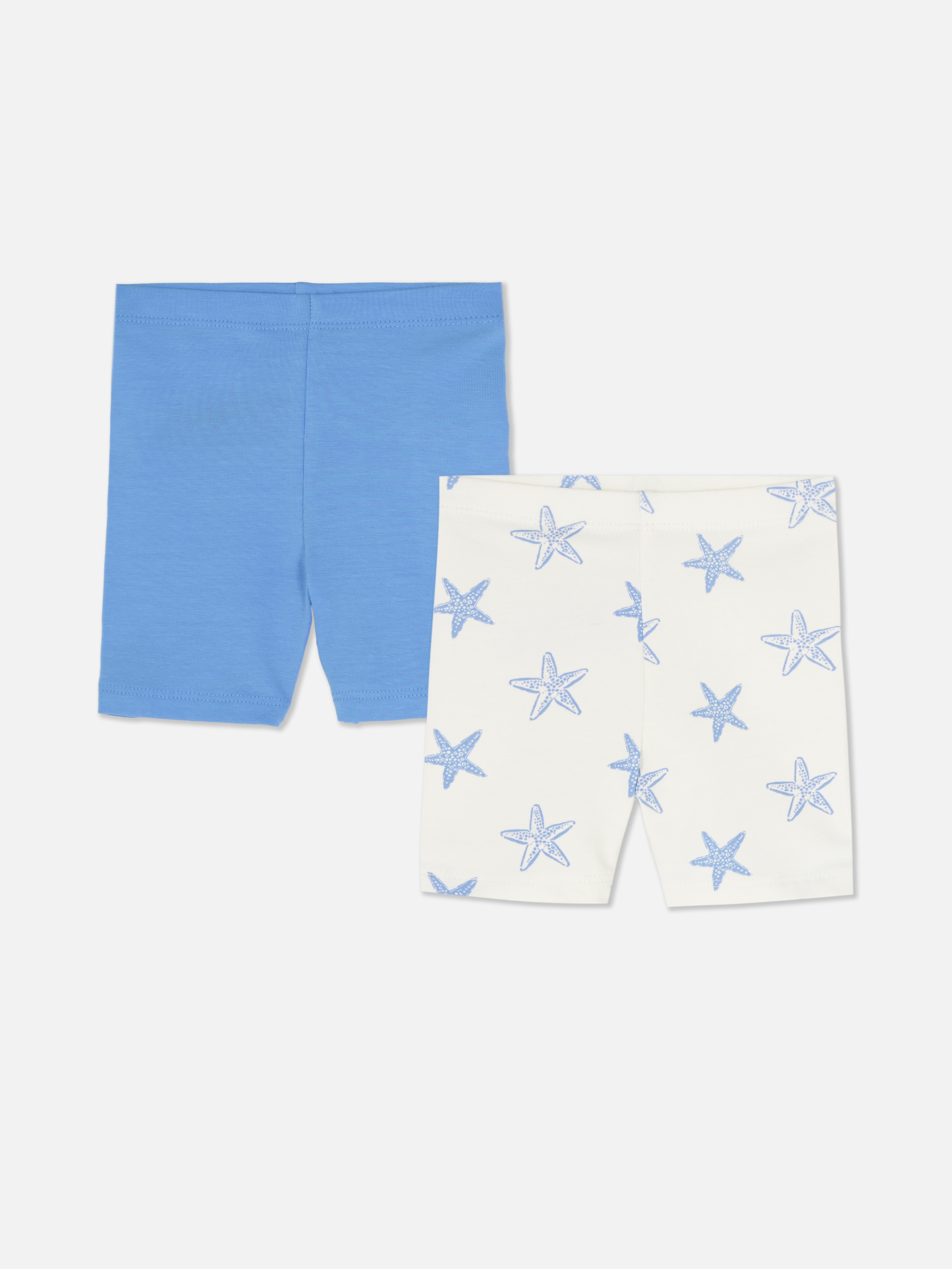 Lot de 2 shorts cycliste à taille stretch