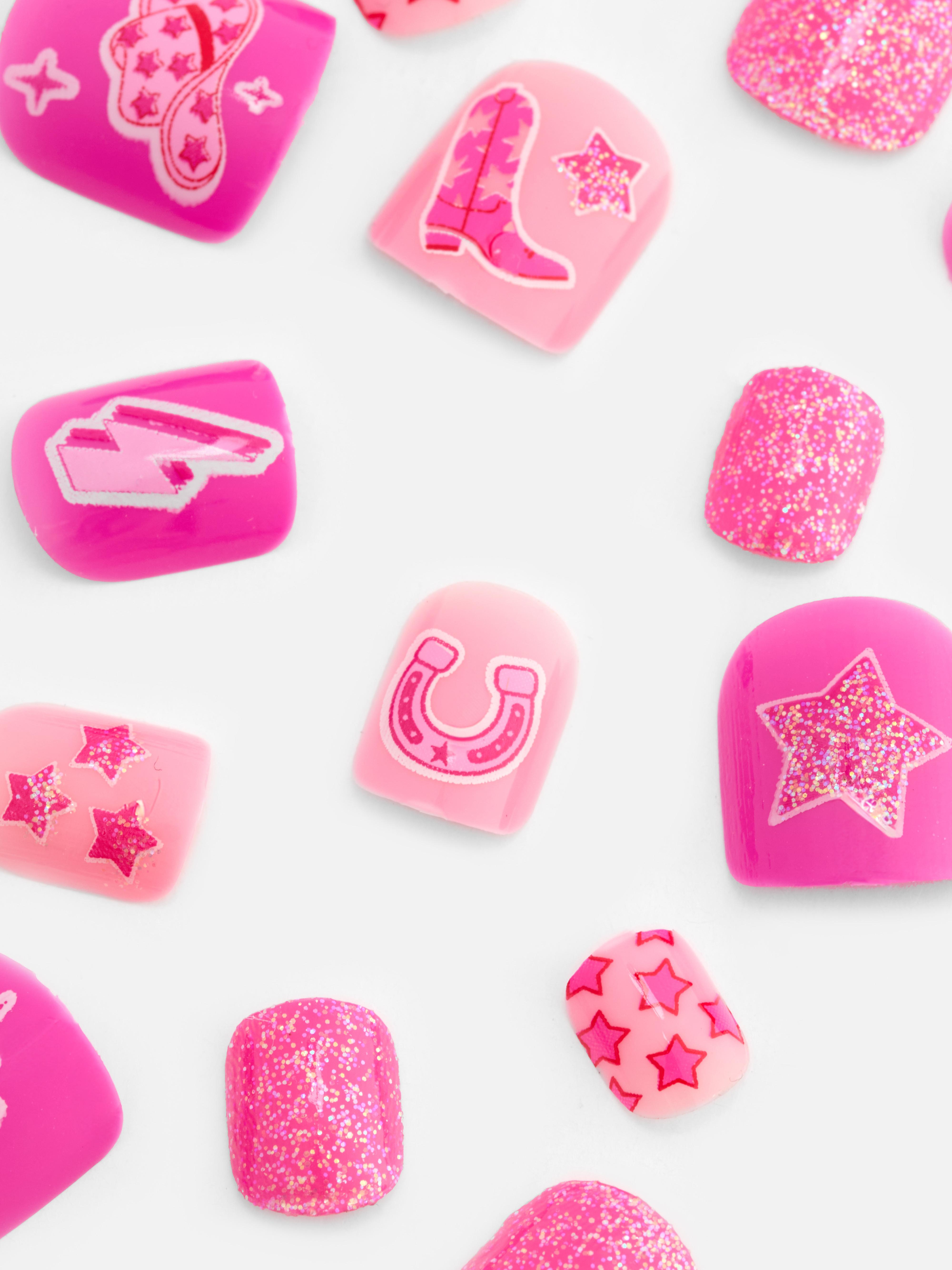 PS... Mini Western Press-On False Nails