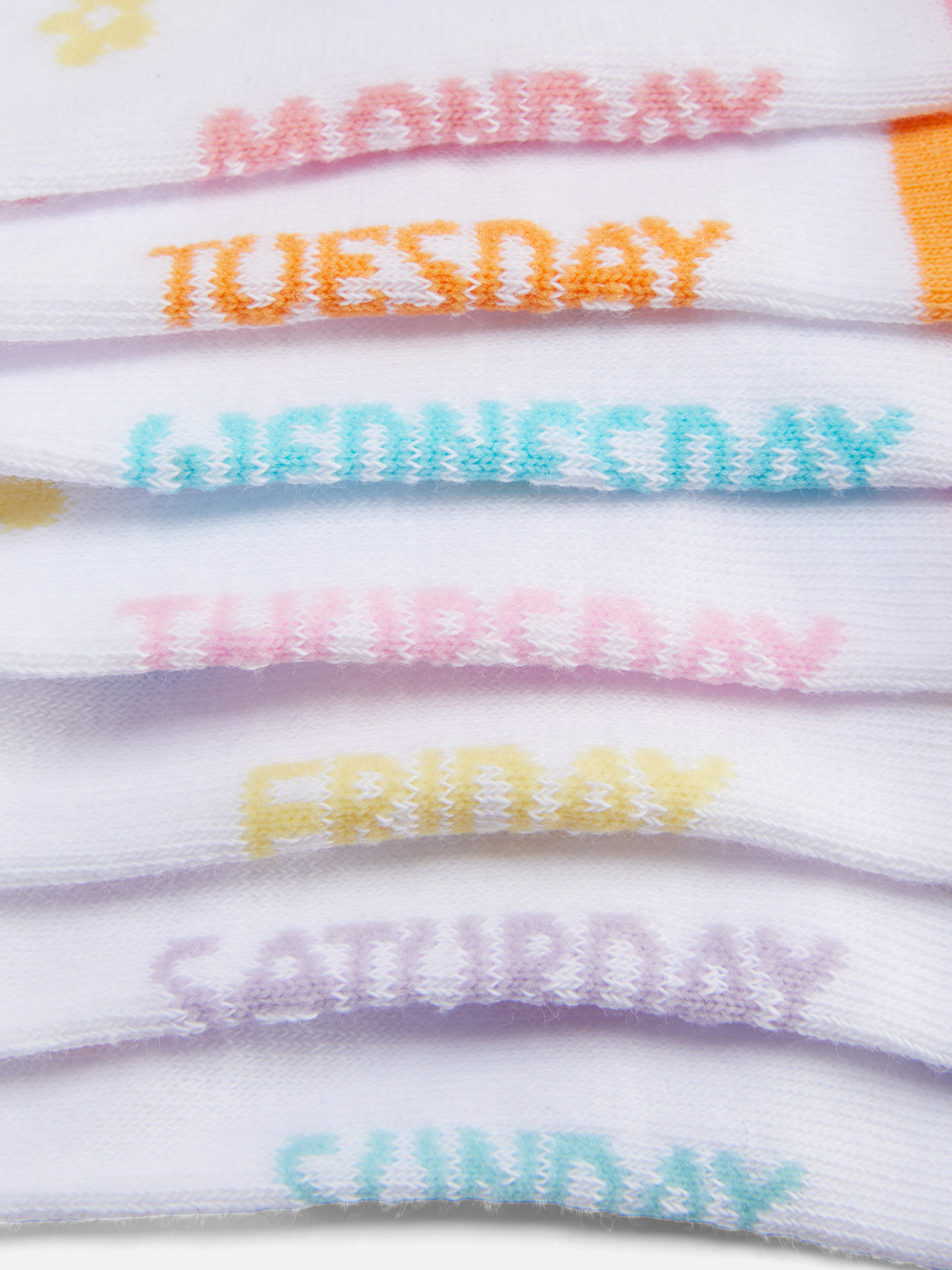 Pack 7 pares soquetes dias da semana