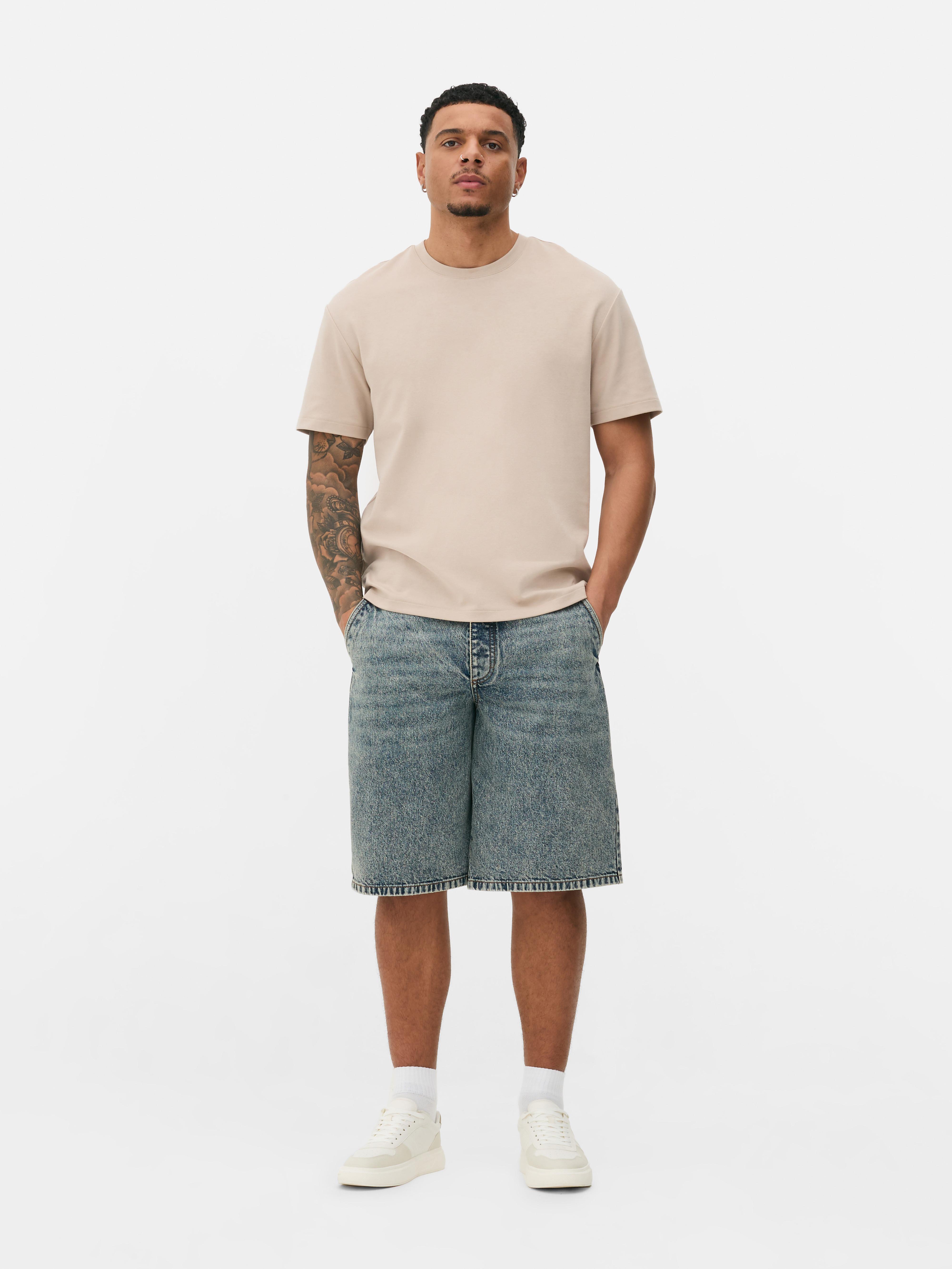 Short en jean baggy
