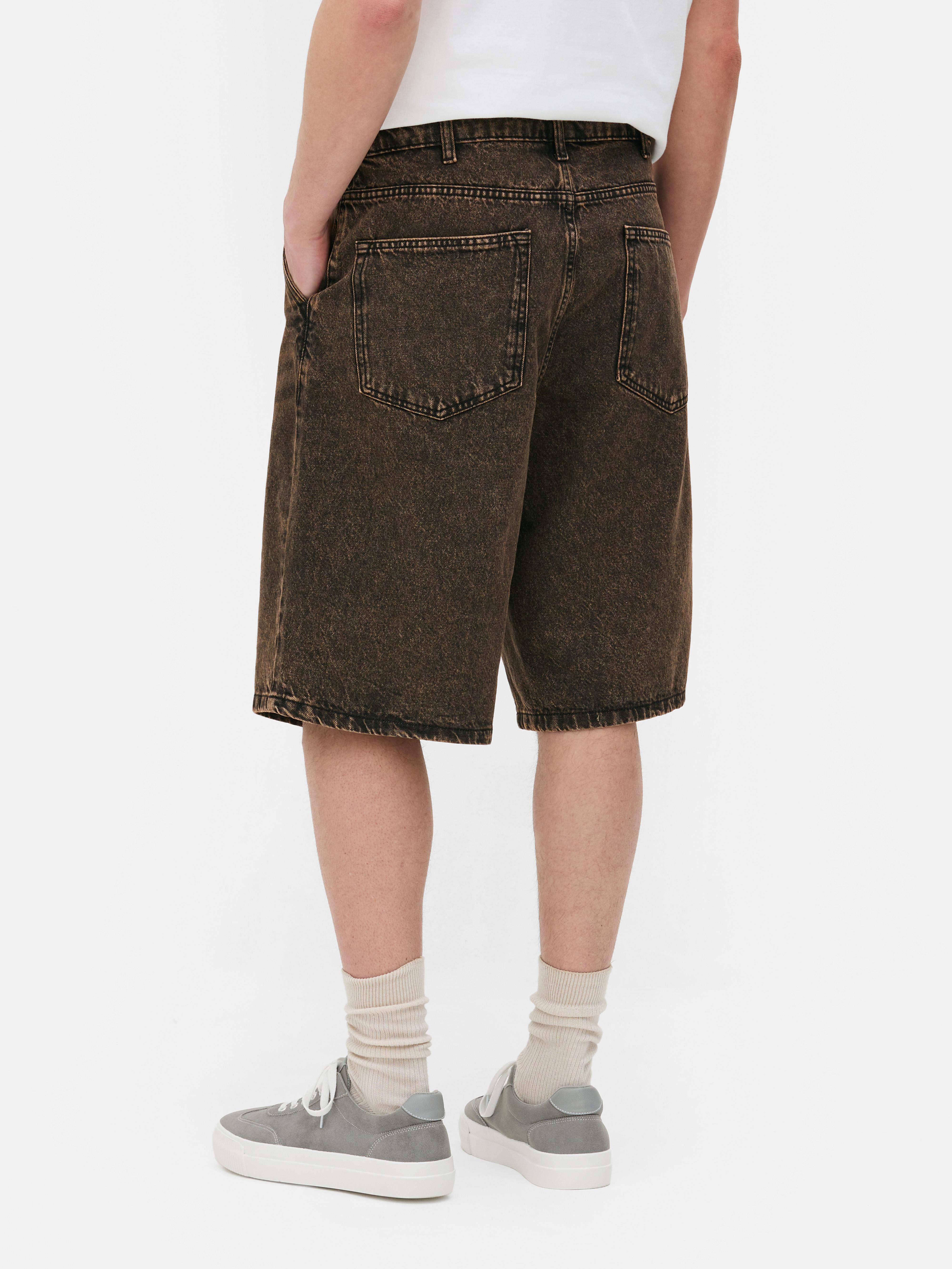 Baggy korte spijkerbroek
