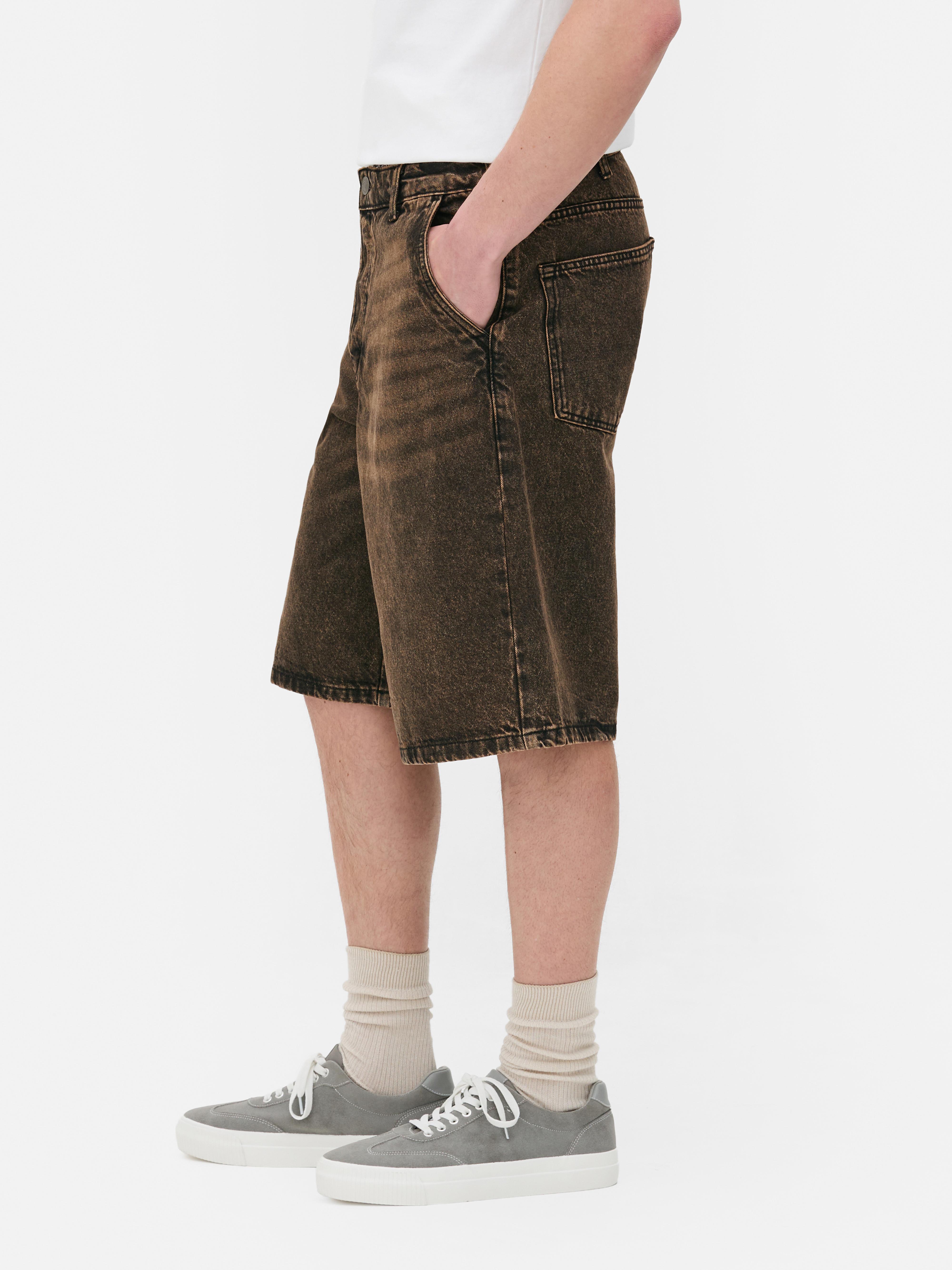 Baggy korte spijkerbroek