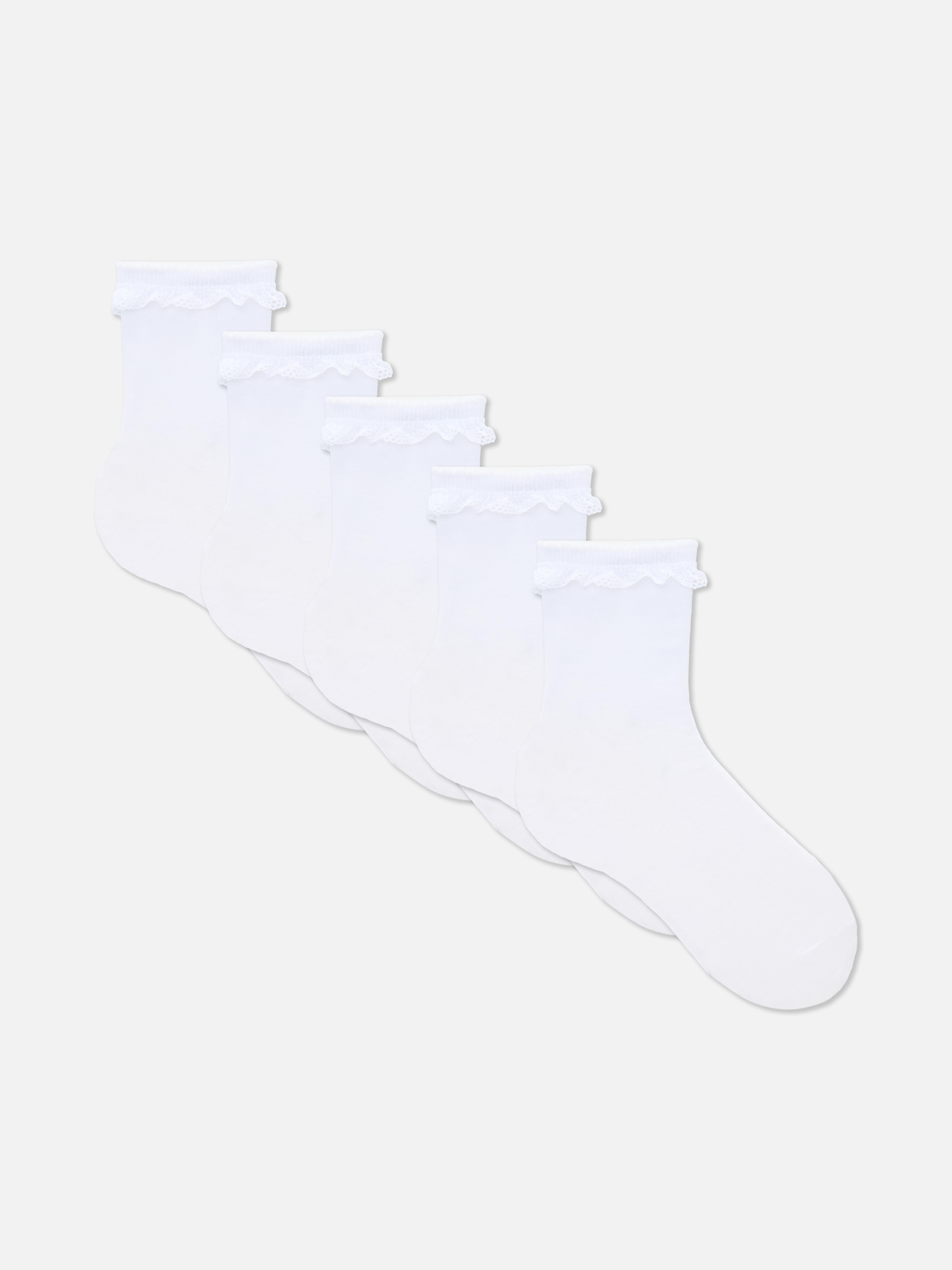 5 paires de socquettes à volants