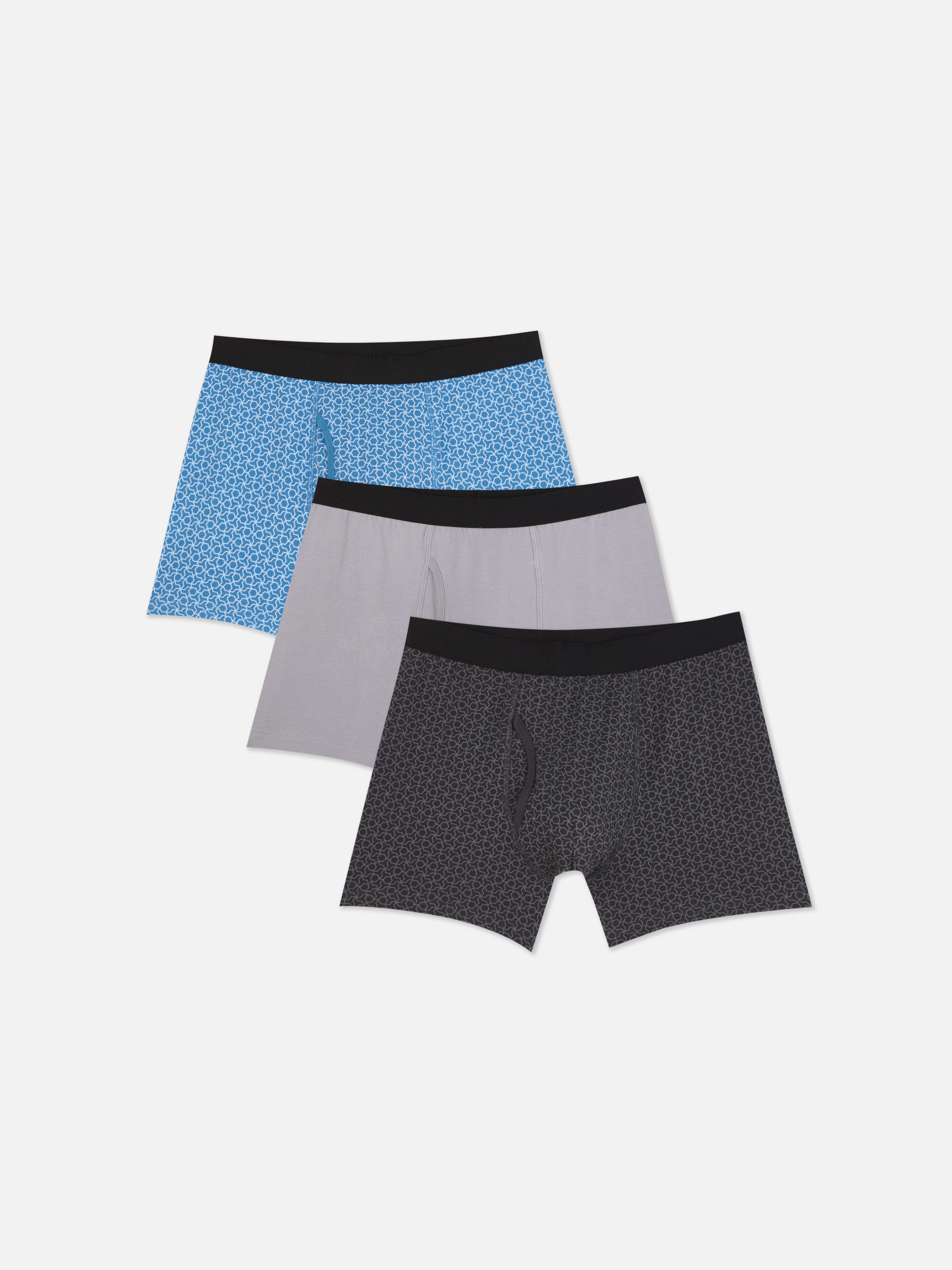 Boxerky s geometrickým vzorom, 3 ks