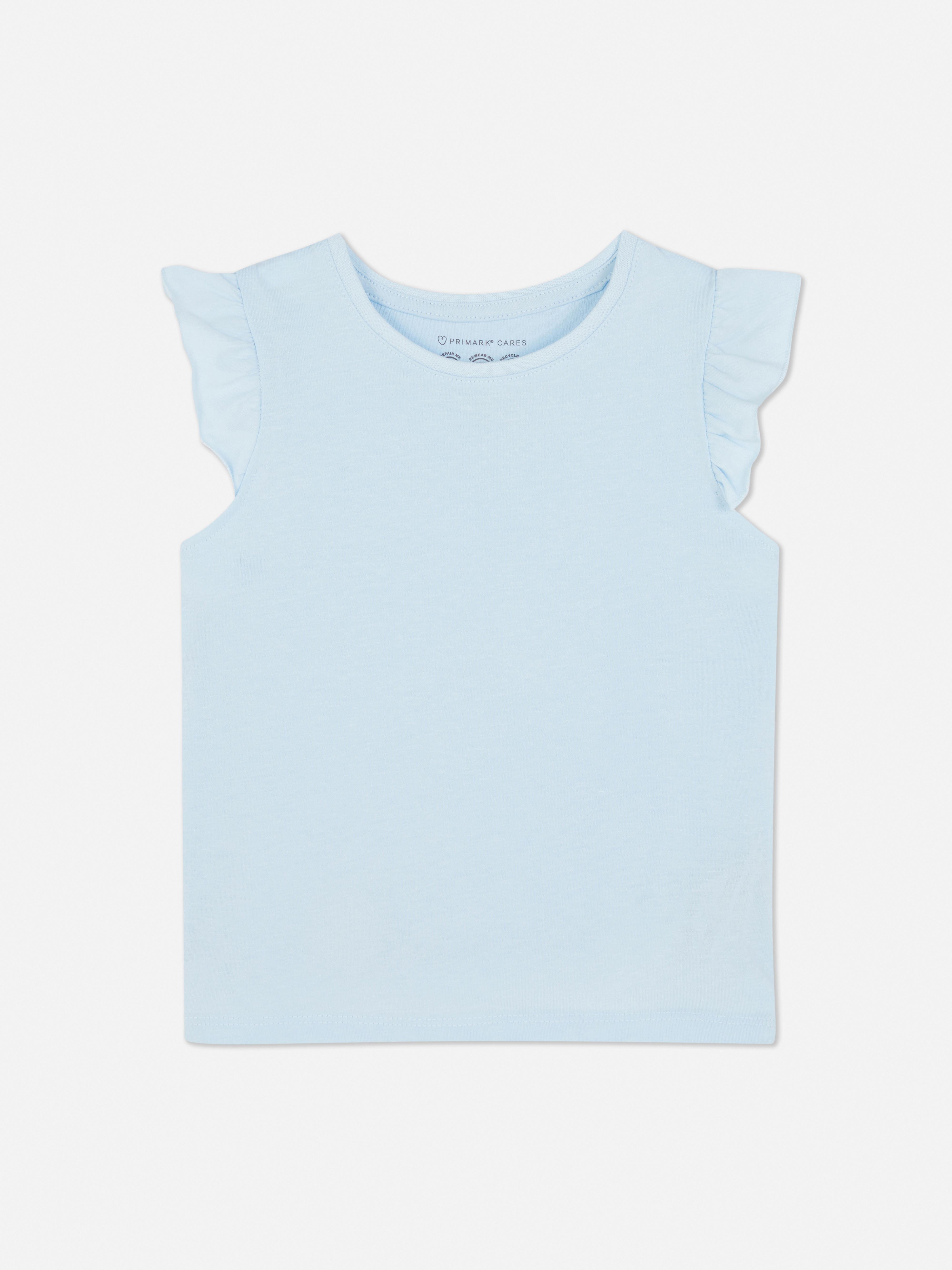 Camiseta con ribetes de volantes