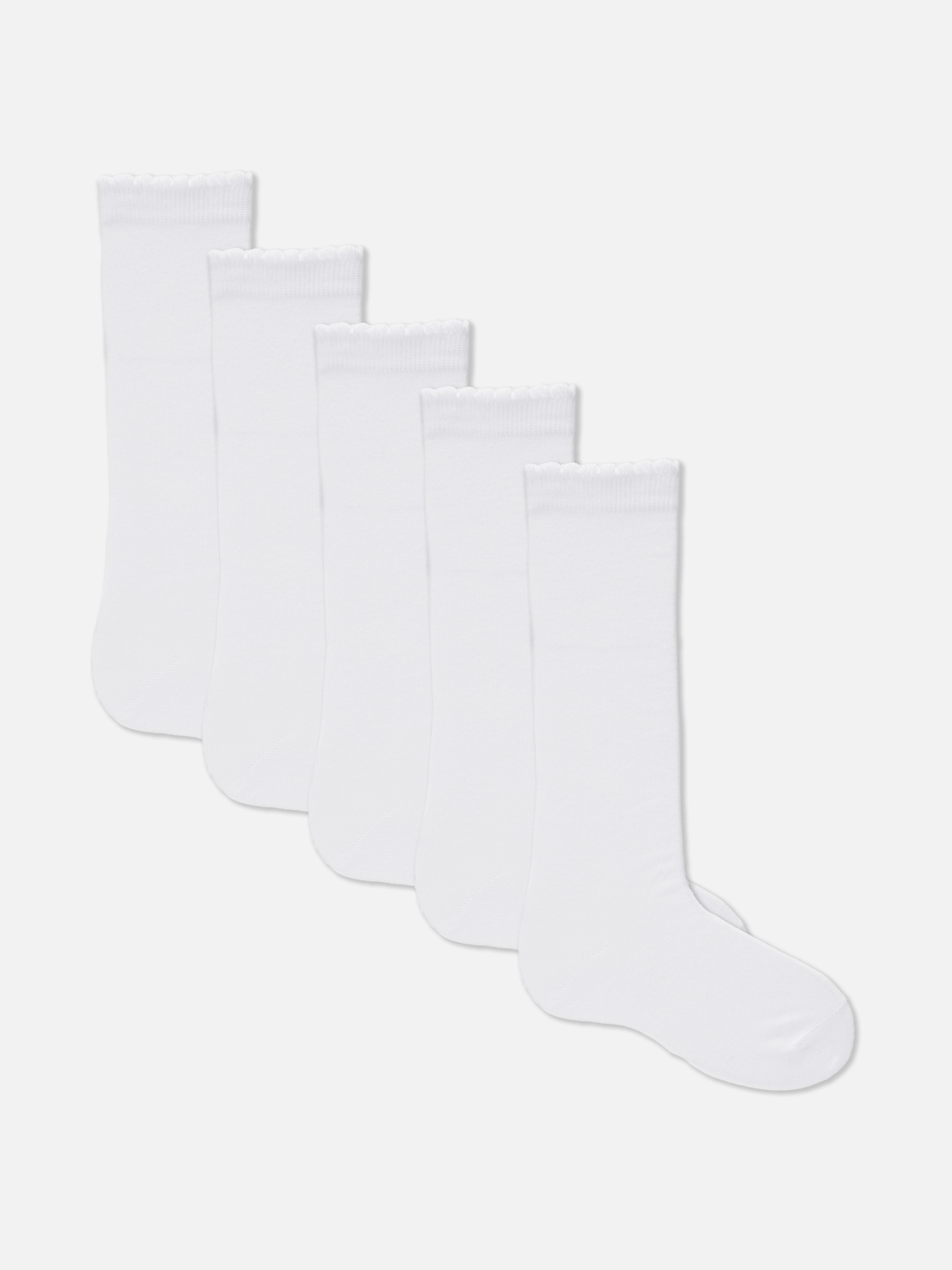 5pk Knee High Socks