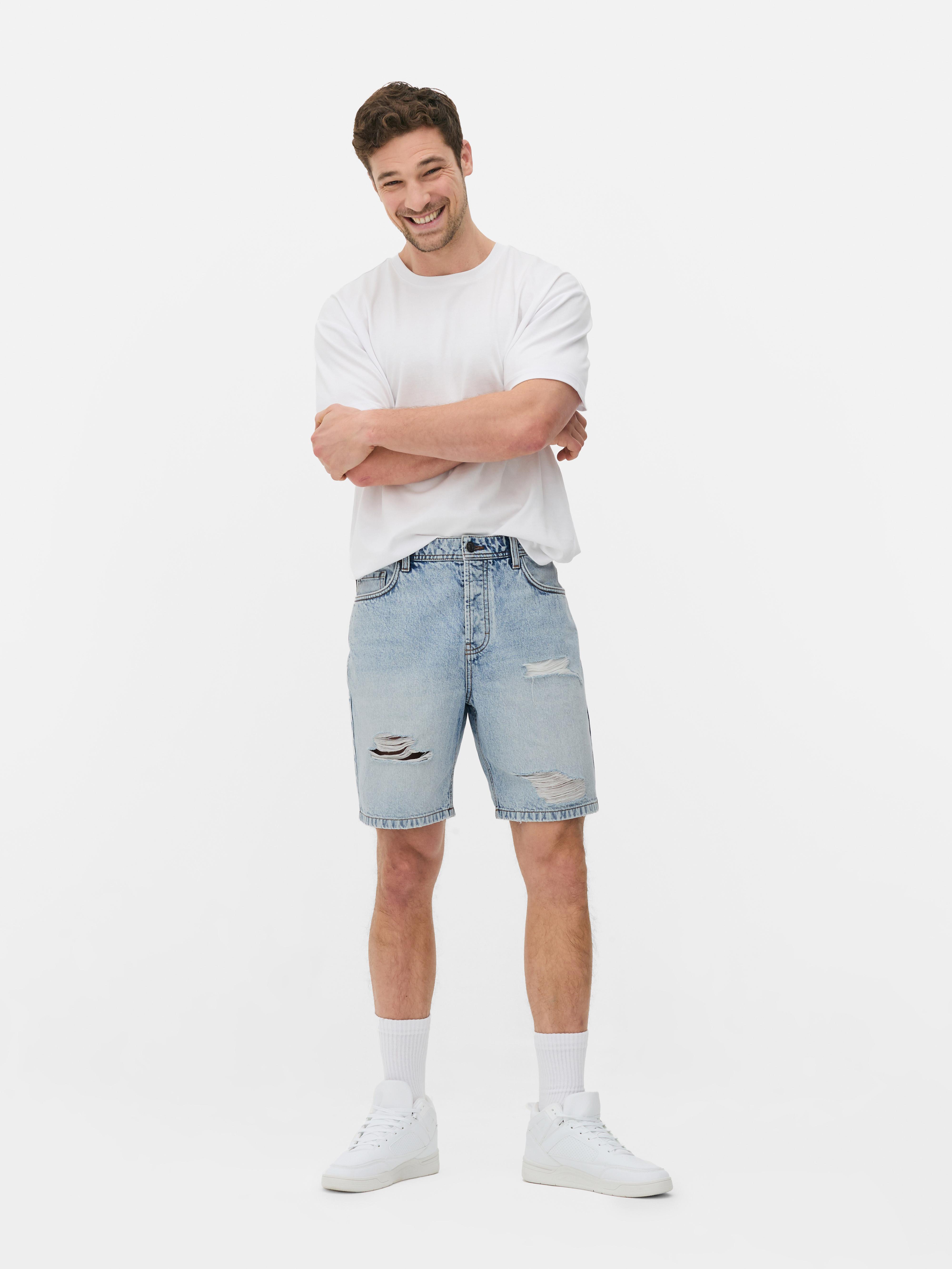 Pantaloncini jeans strappati