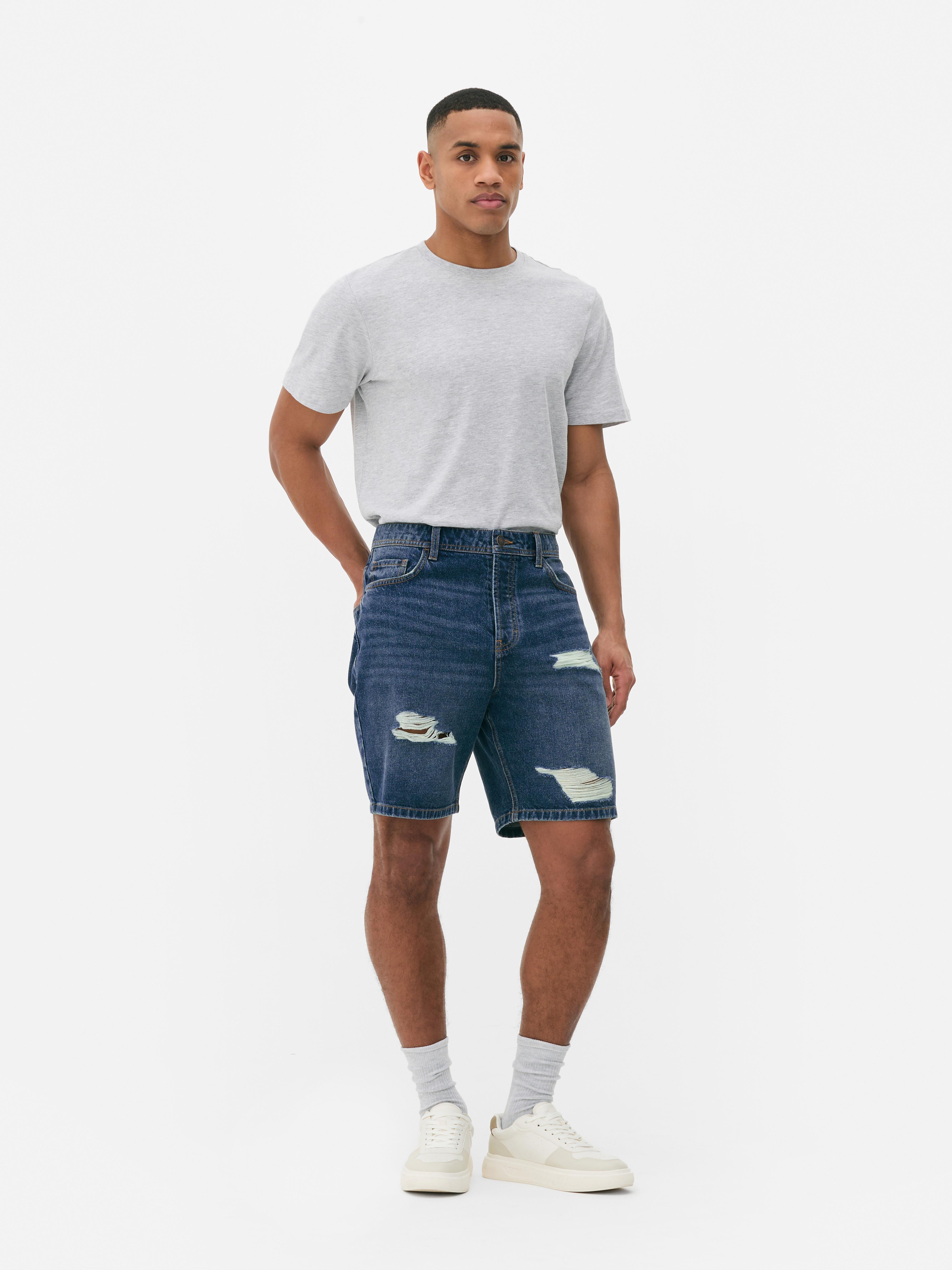 Pantaloncini jeans strappati